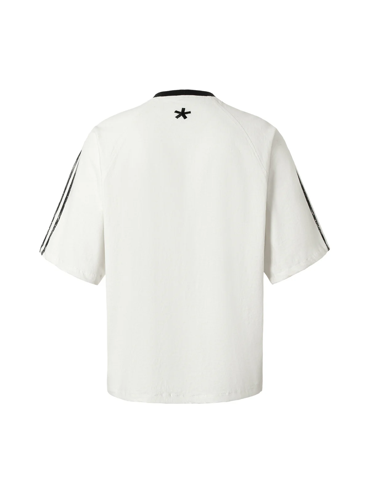 Heavy Washed Street Metal Collar T-shirt