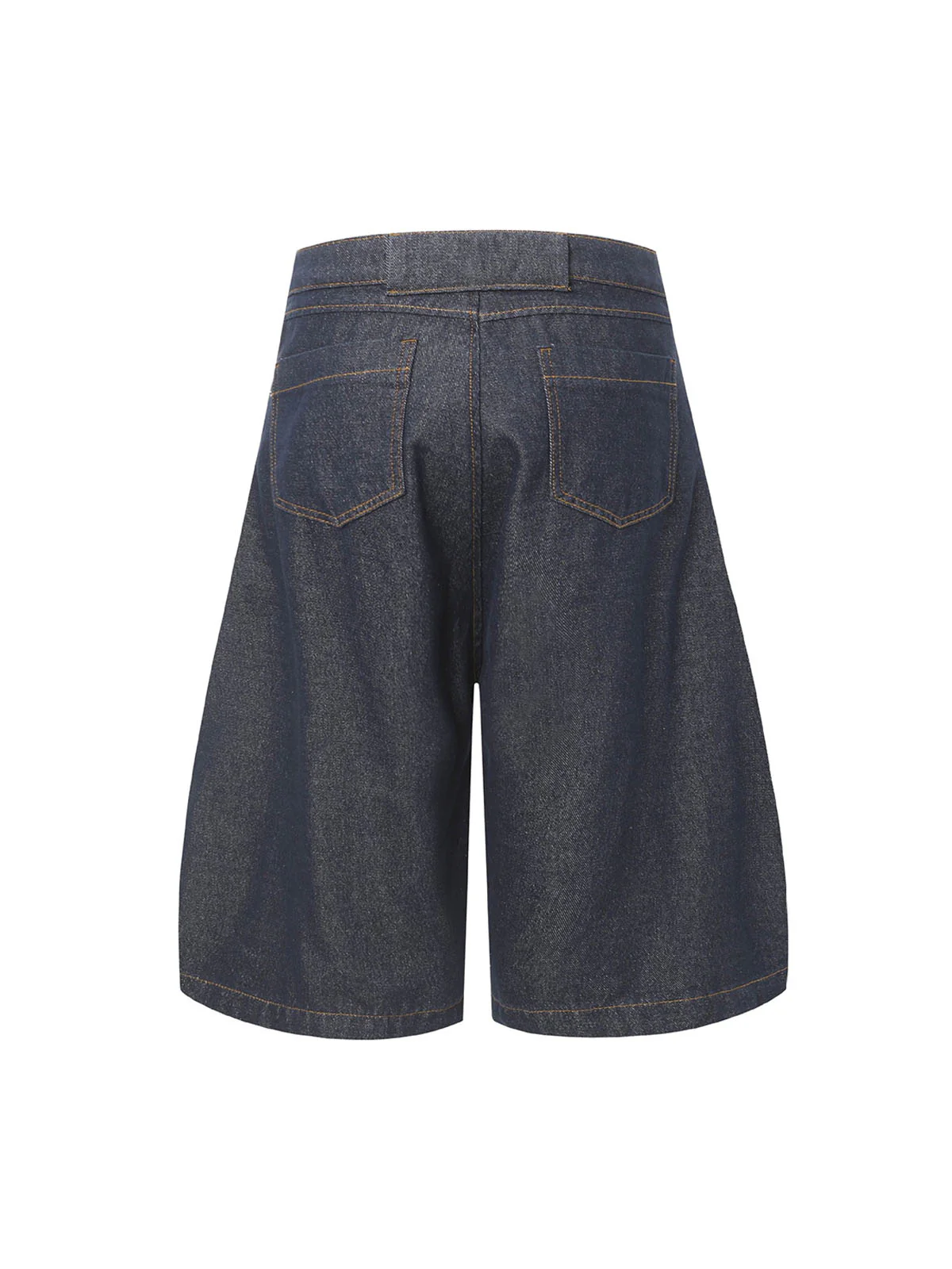 Deconstructed Split Contrast Stitching Scimitar Jorts
