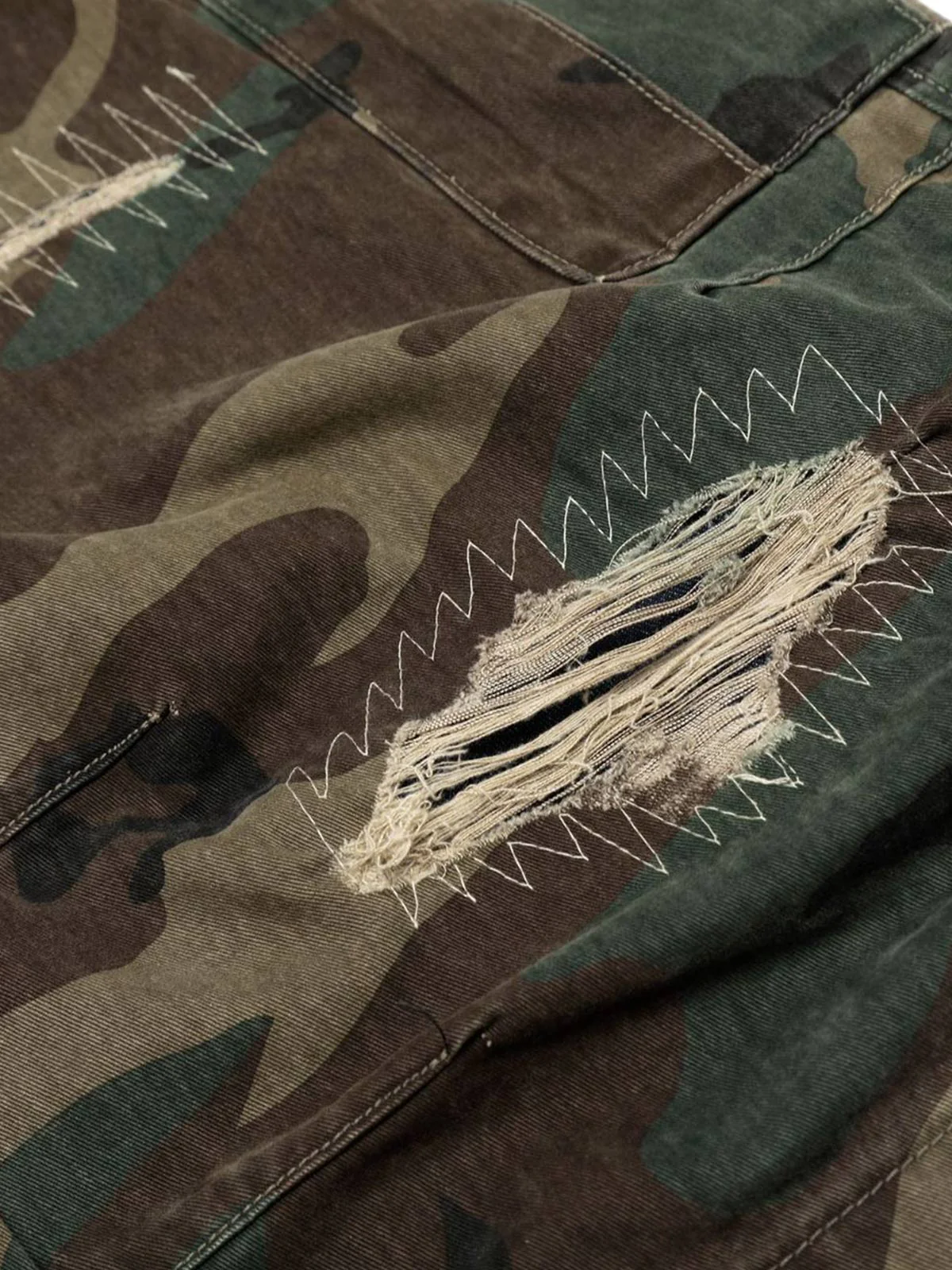 Street Camouflage Cargo Shorts