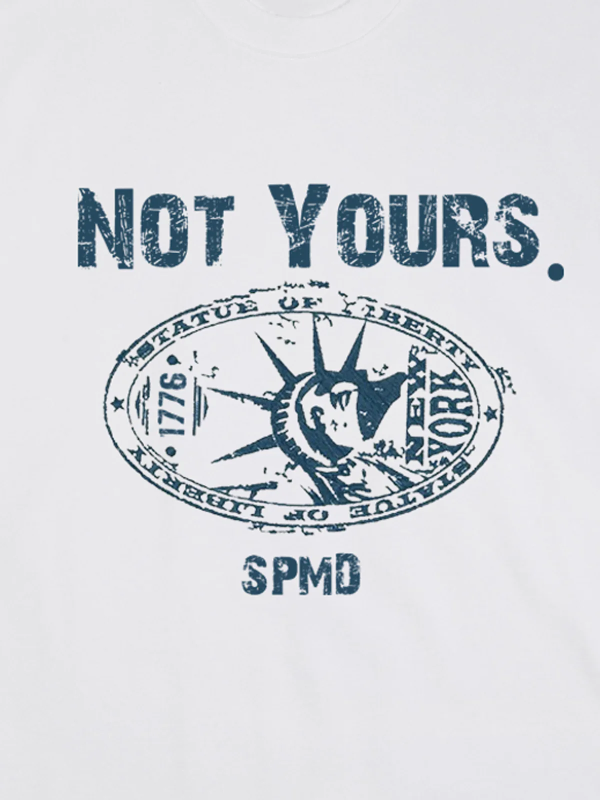 Original Statue Of Liberty Stamp Print T-shirt