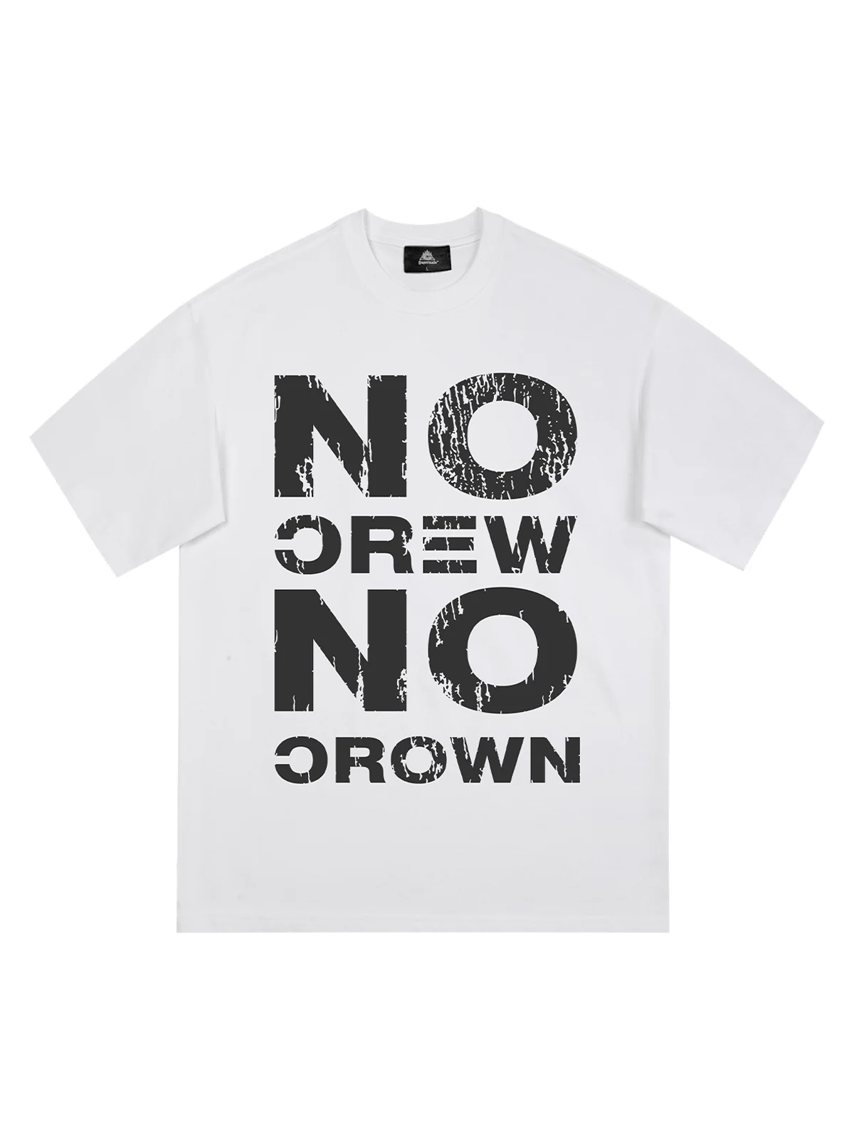 Originl No Crew No Crown Graphic T-Shirt
