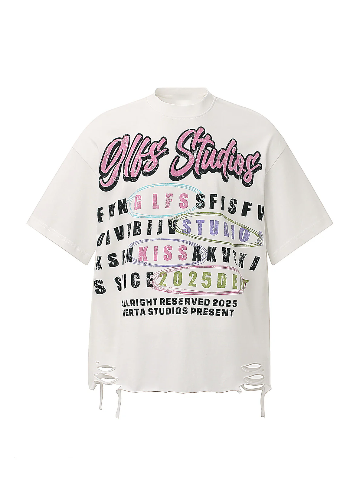 Retro Letter Graphic T-Shirt