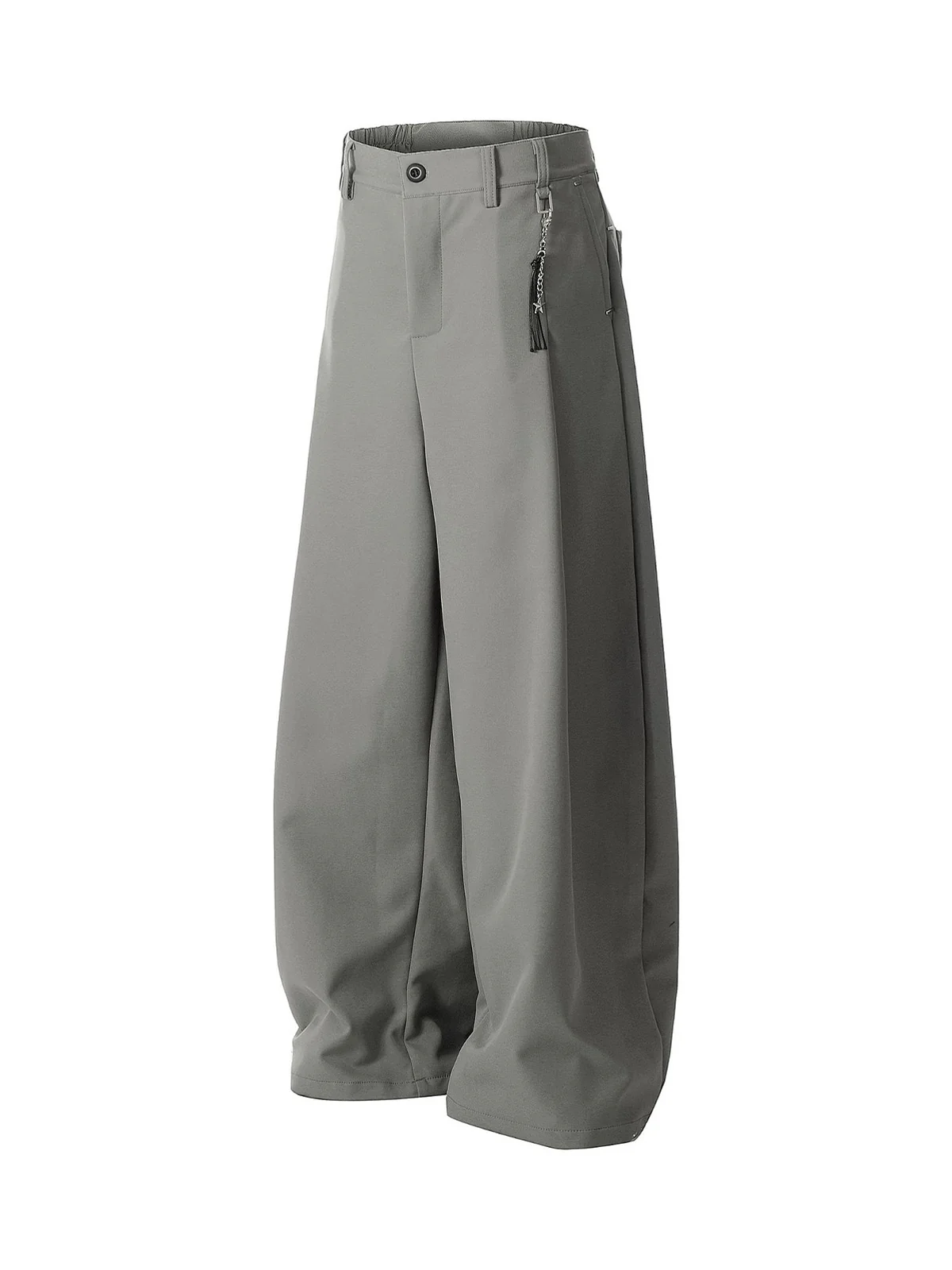Elastic Waistband Barrel Pants