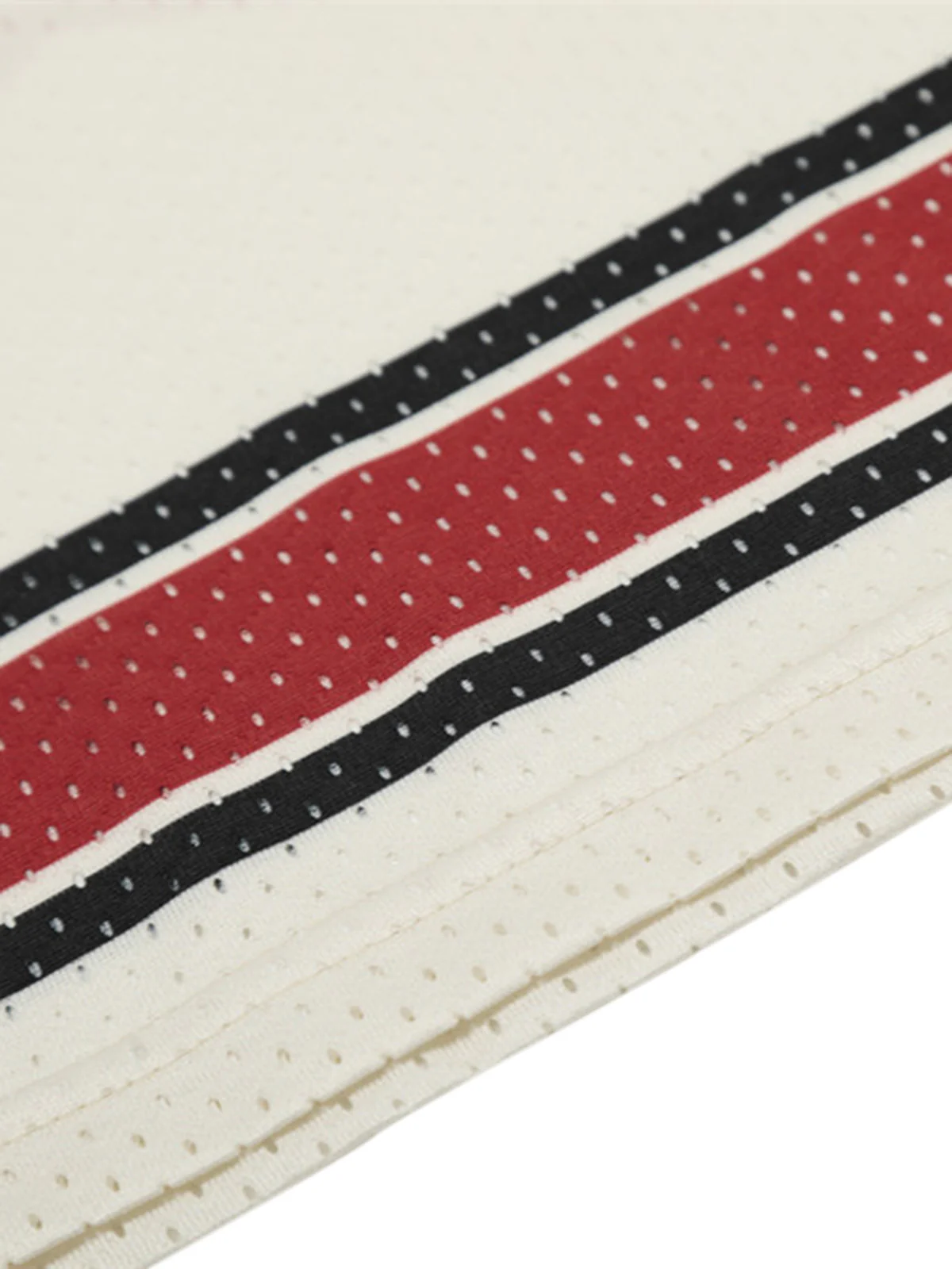 Patchwork Mesh letter Print Jersey T-Shirt