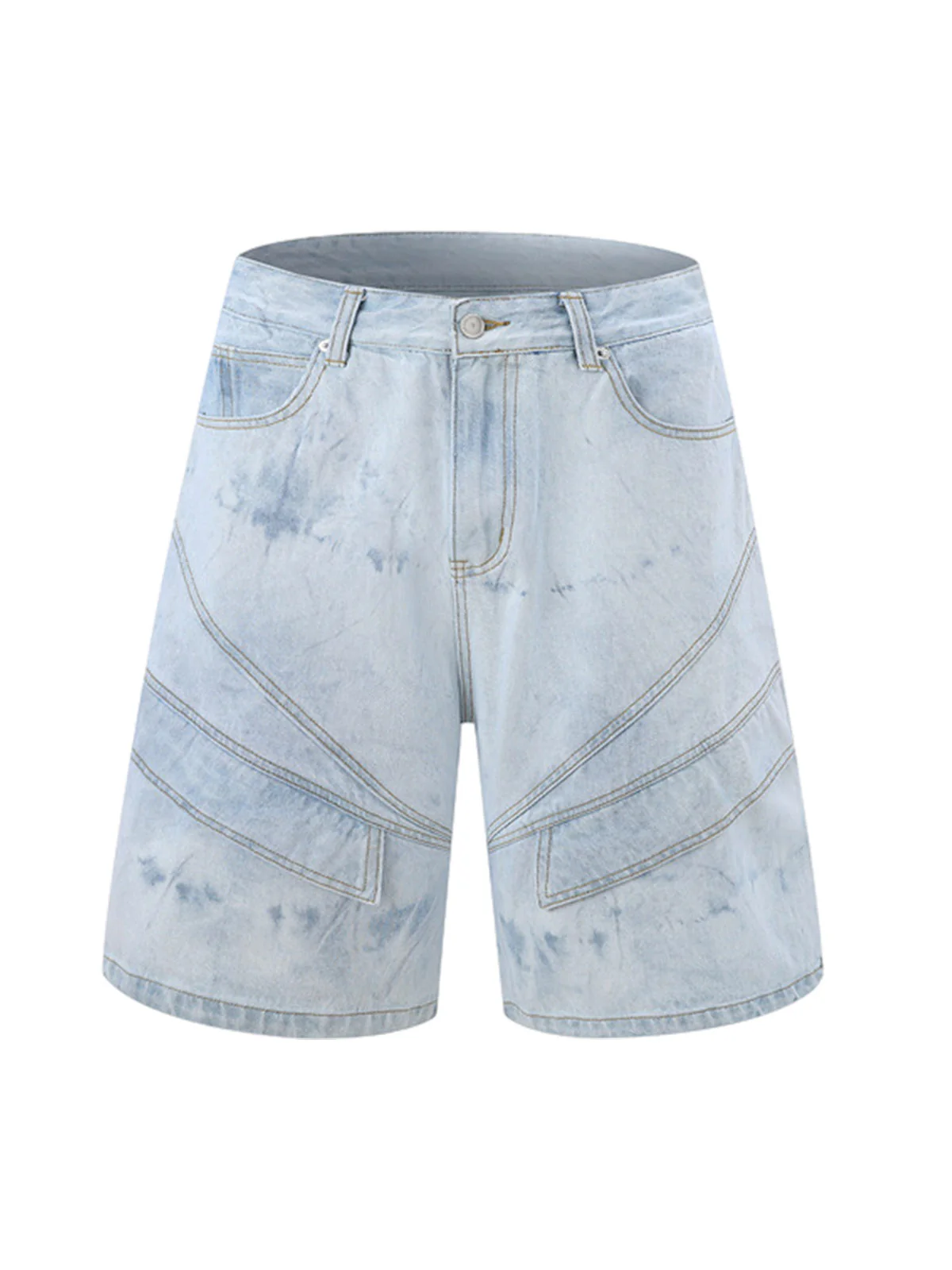 Distressed Washed Workwear Denim Set