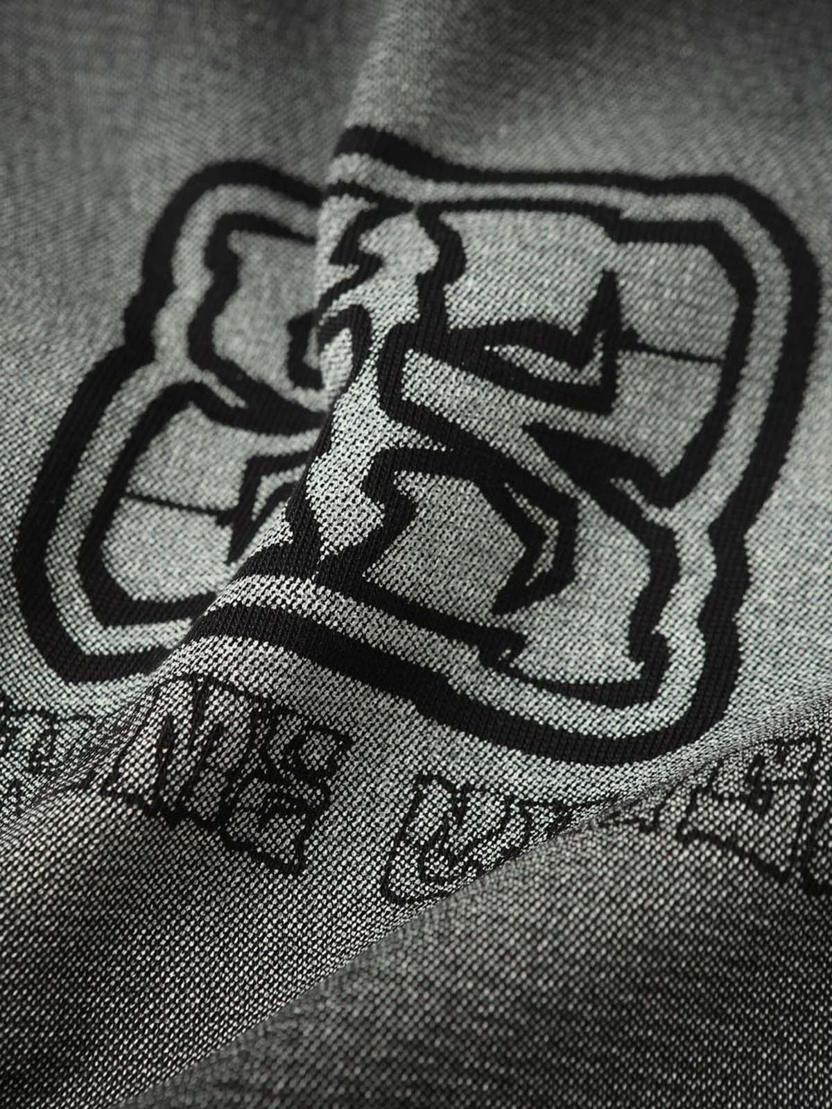 Washed  Patch Embroidery T-shirt