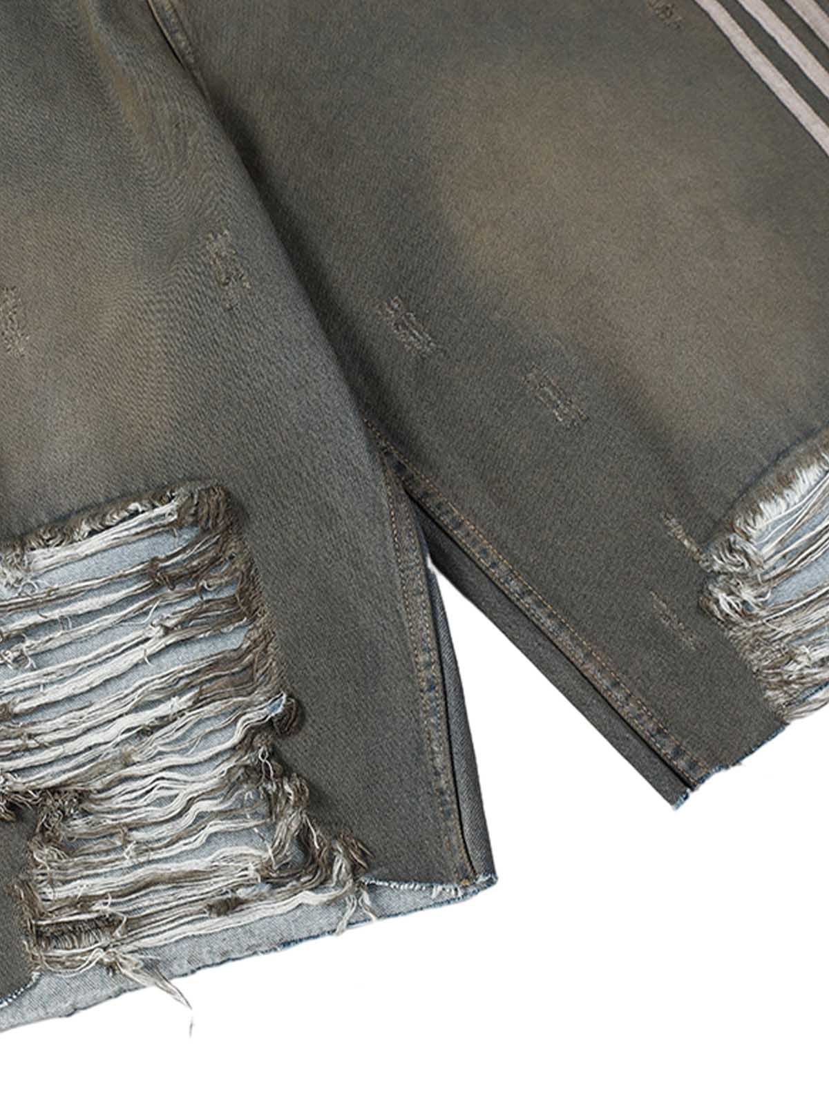 Ripped Dirty Dyed Stripped Jorts