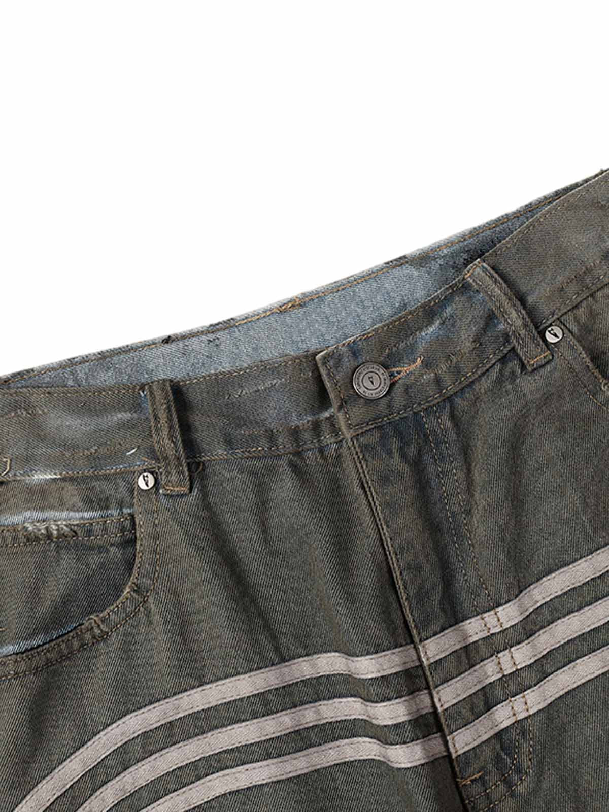 Ripped Dirty Dyed Stripped Jorts