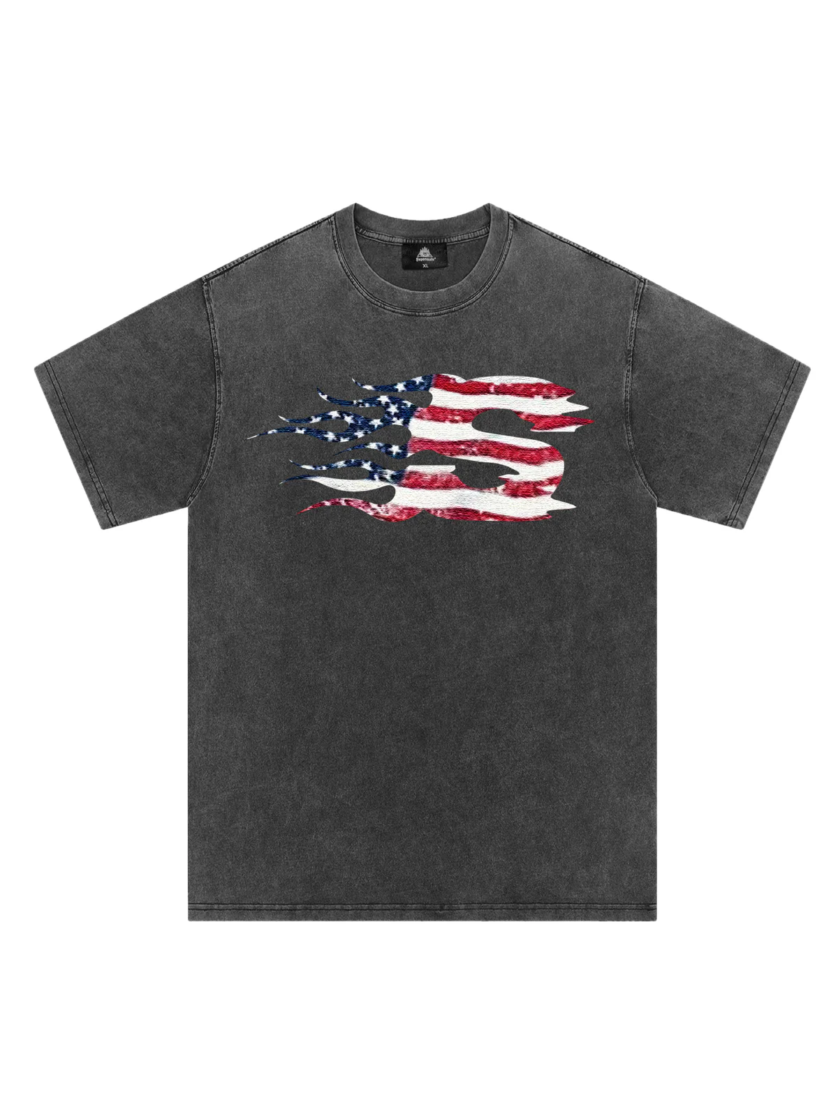 Original Patriotic Flame Graphic T-Shirt