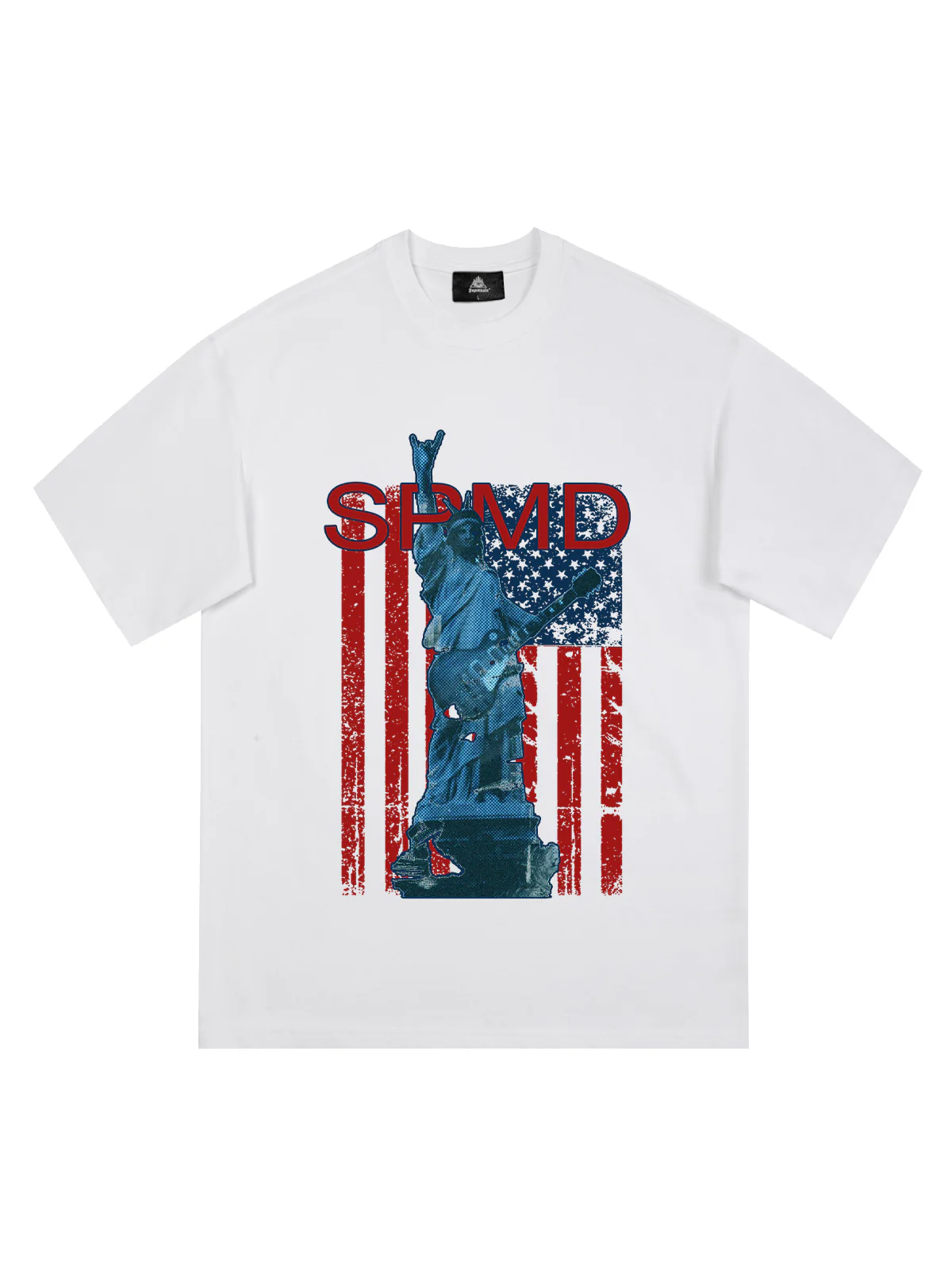 Original Rock Statue Of Liberty Print T-shirt