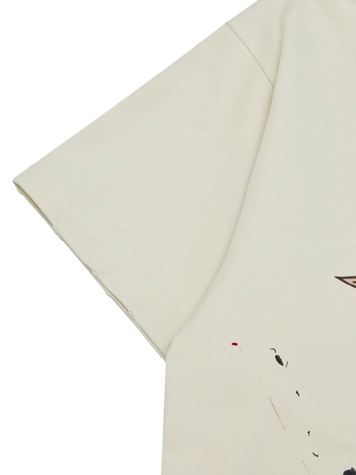 Ink-Splashed Sun God Worn T-shirt