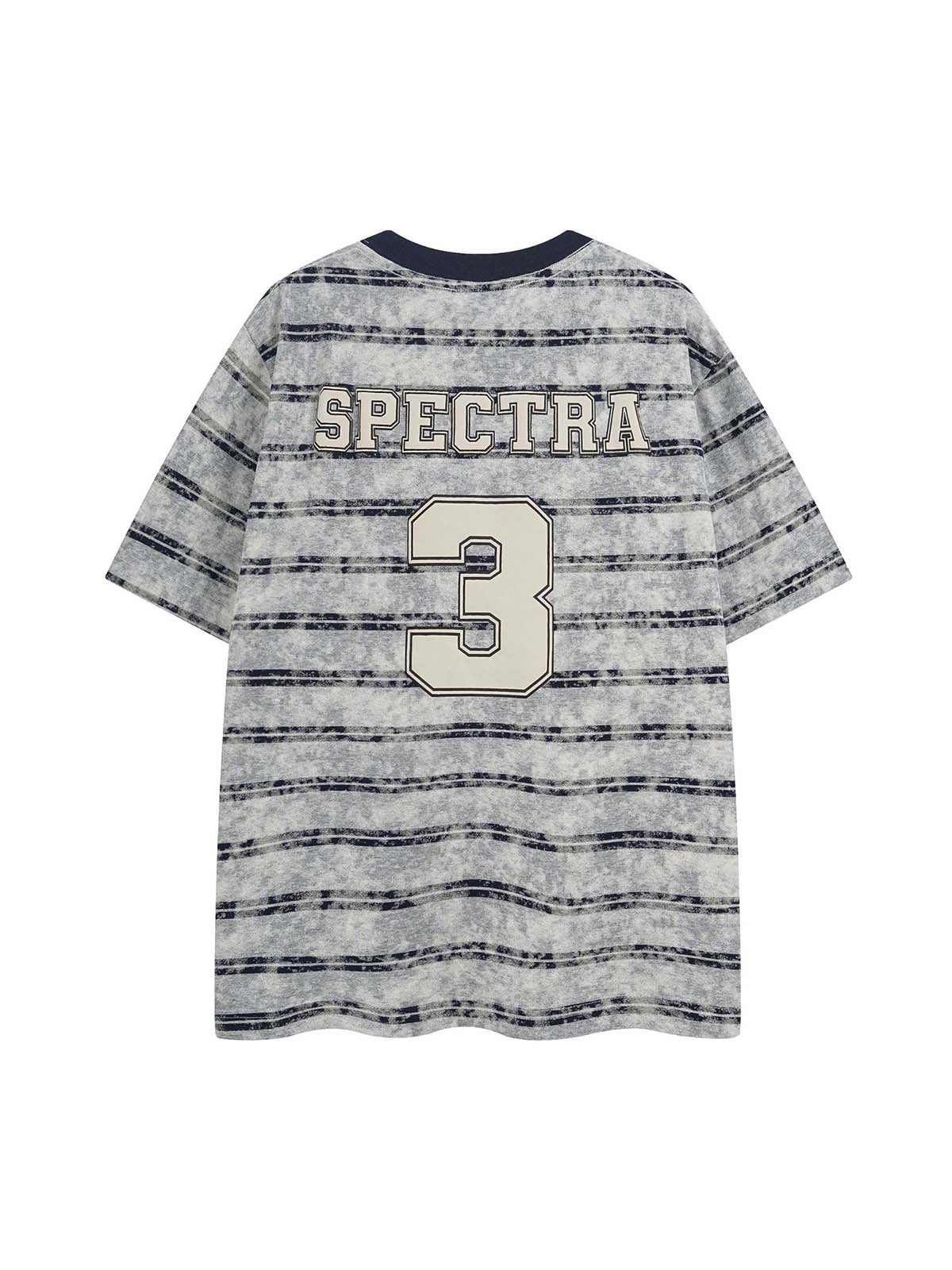 Graphic Lettering Striped Oversized T-Shirt