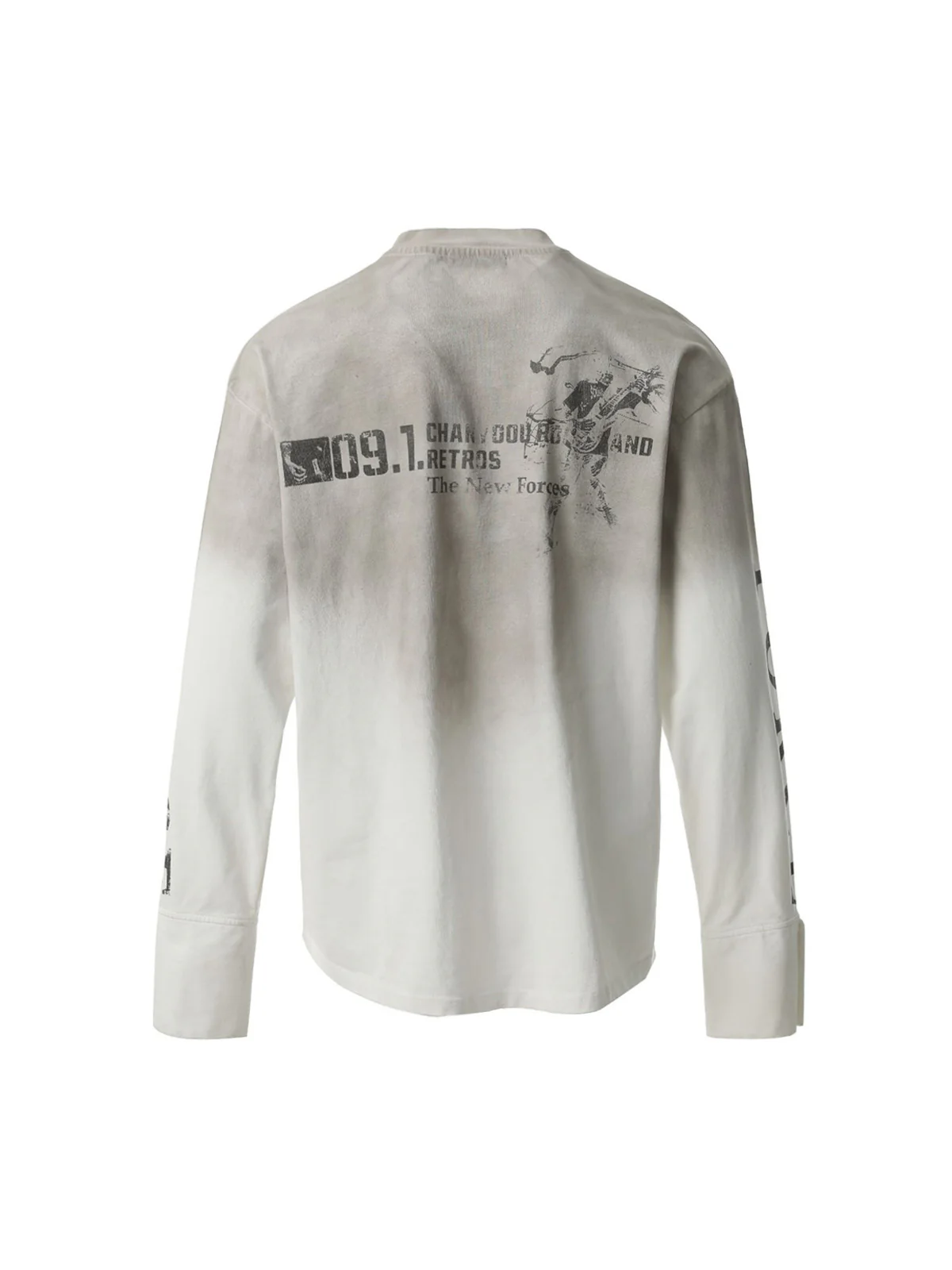 Distressed NO. 09 Long Sleeve T-Shirt