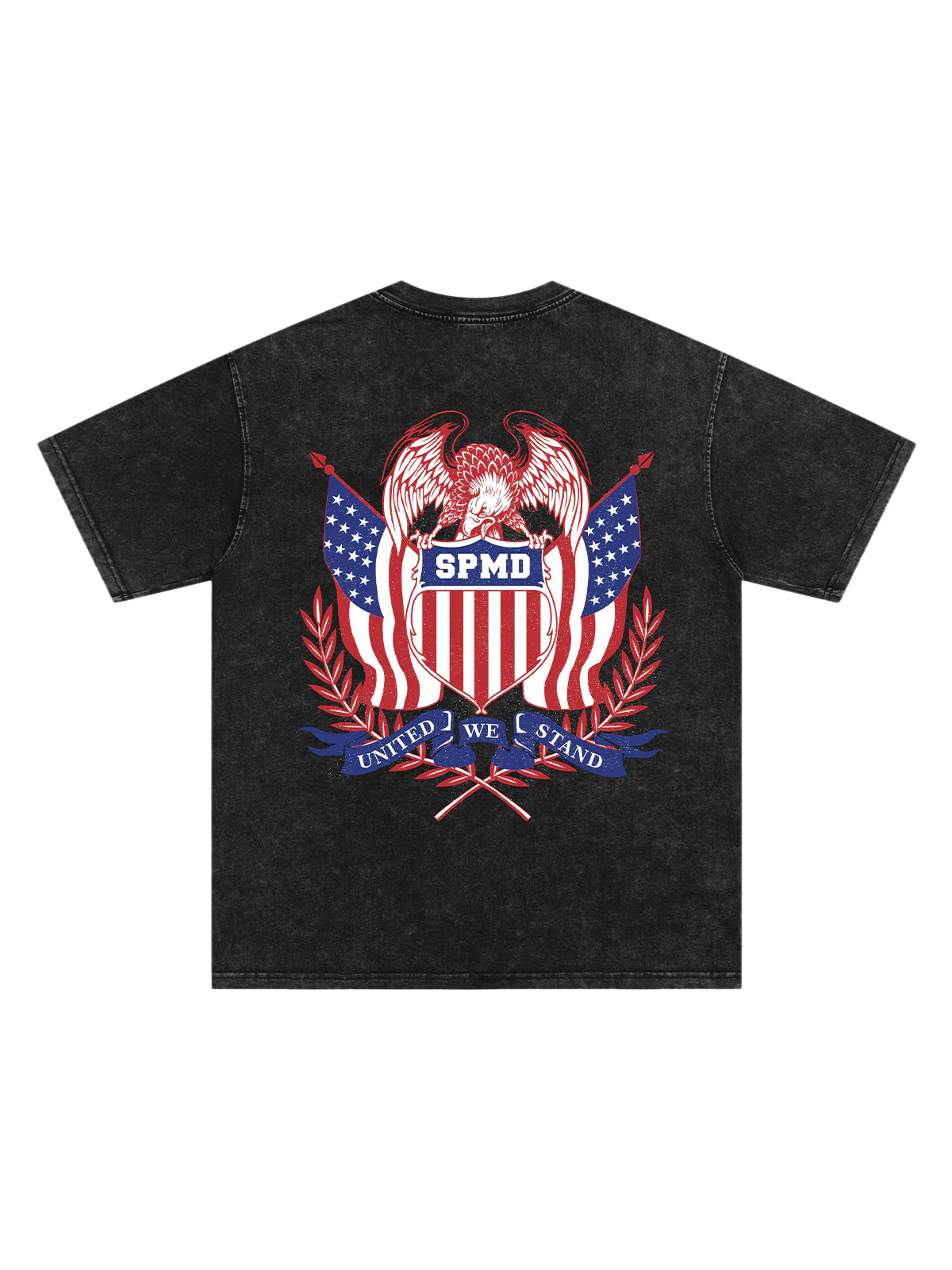 Original Street Eagle Flag Badge Independence Day T-shirt