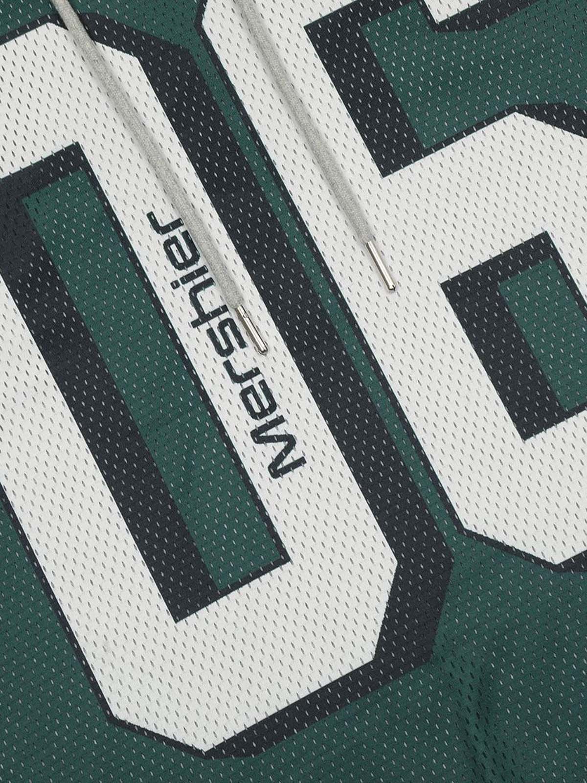 Thesupermade Faux Two-Piece Contrast Color Stitching Hoodie