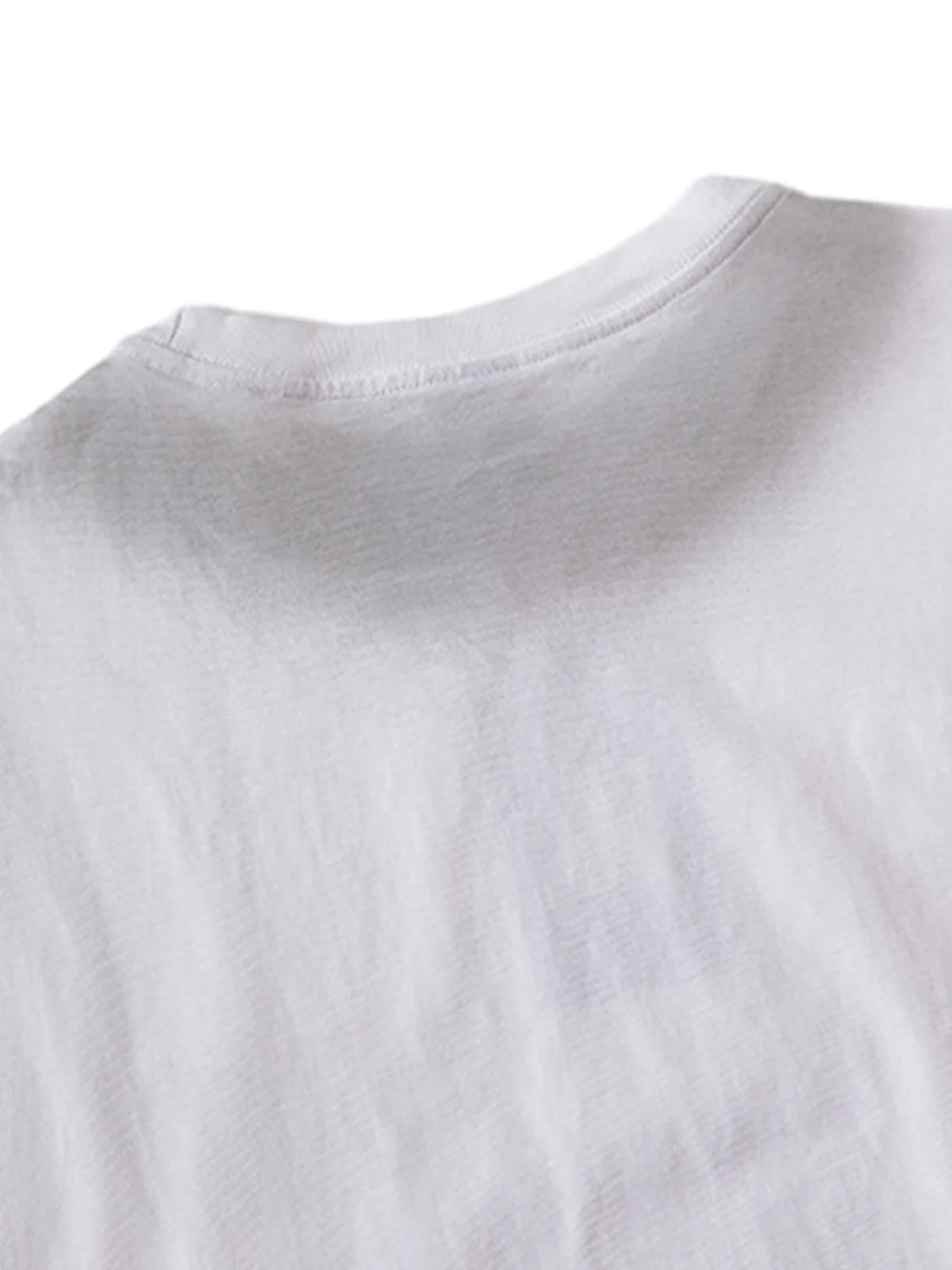 Spray- Painted Letter Print Necklace Vest