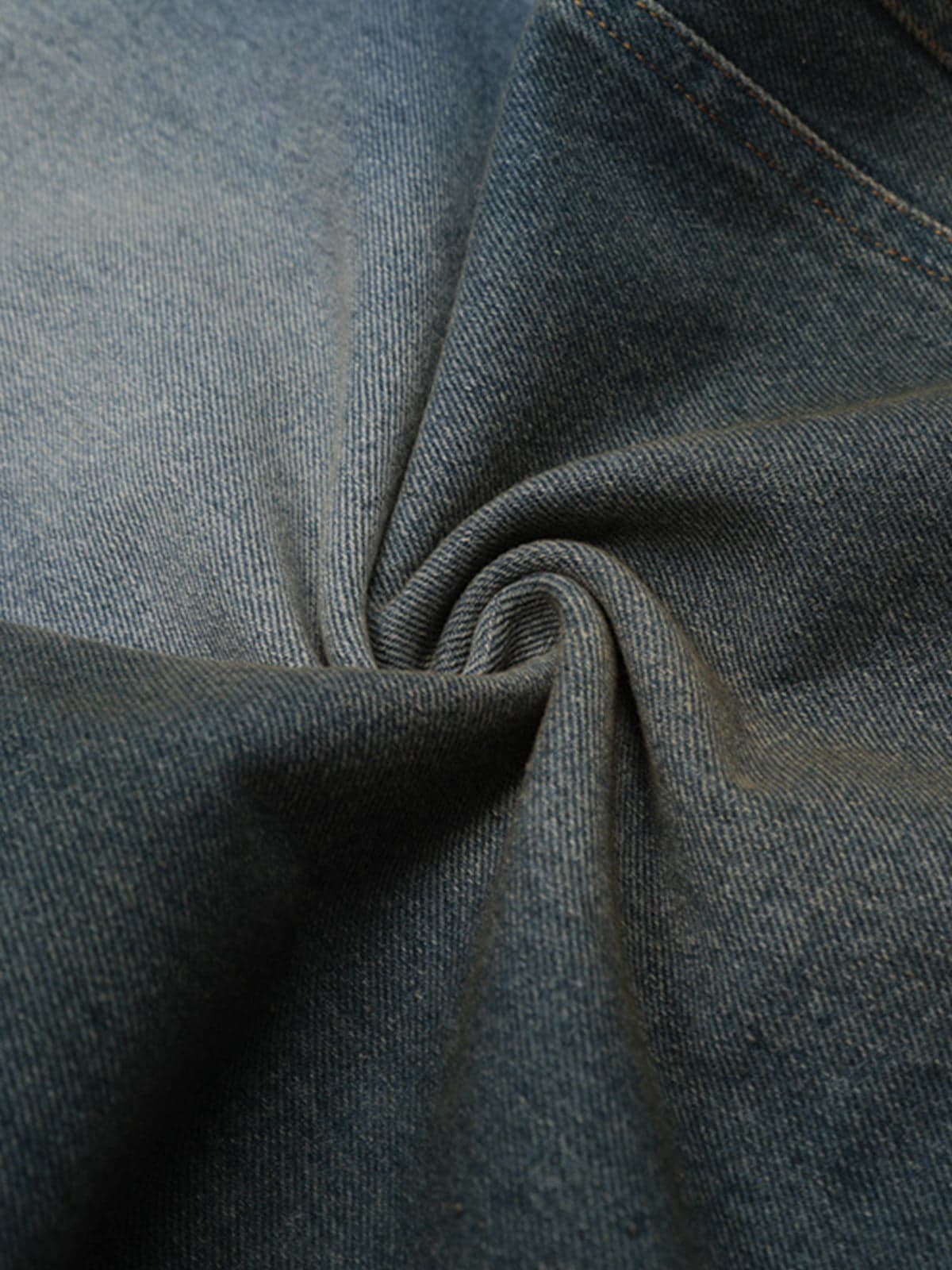 Washed White Denim Jorts