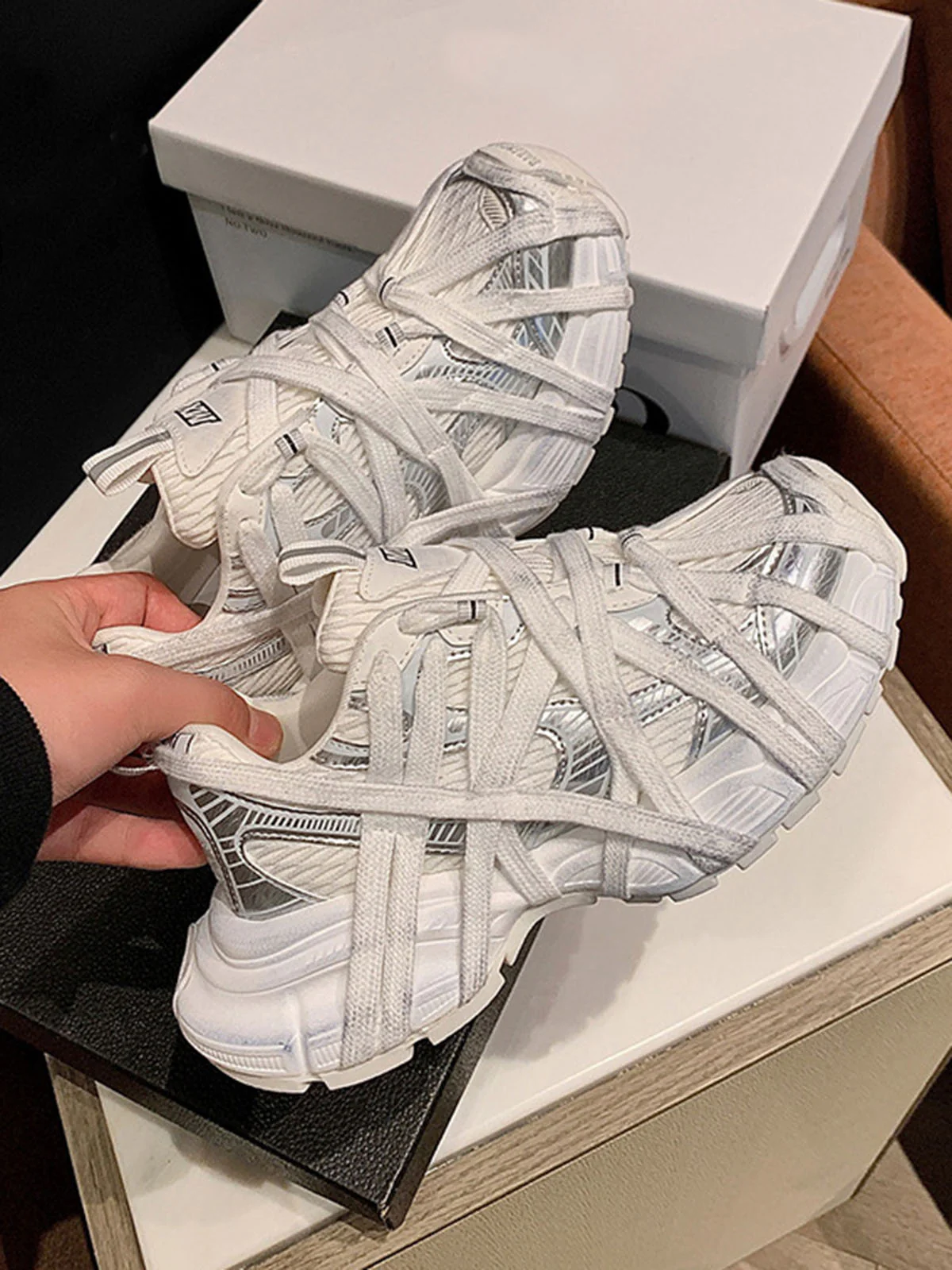 Thesupermade High Street Lace-up Casual Sneakers - 2342