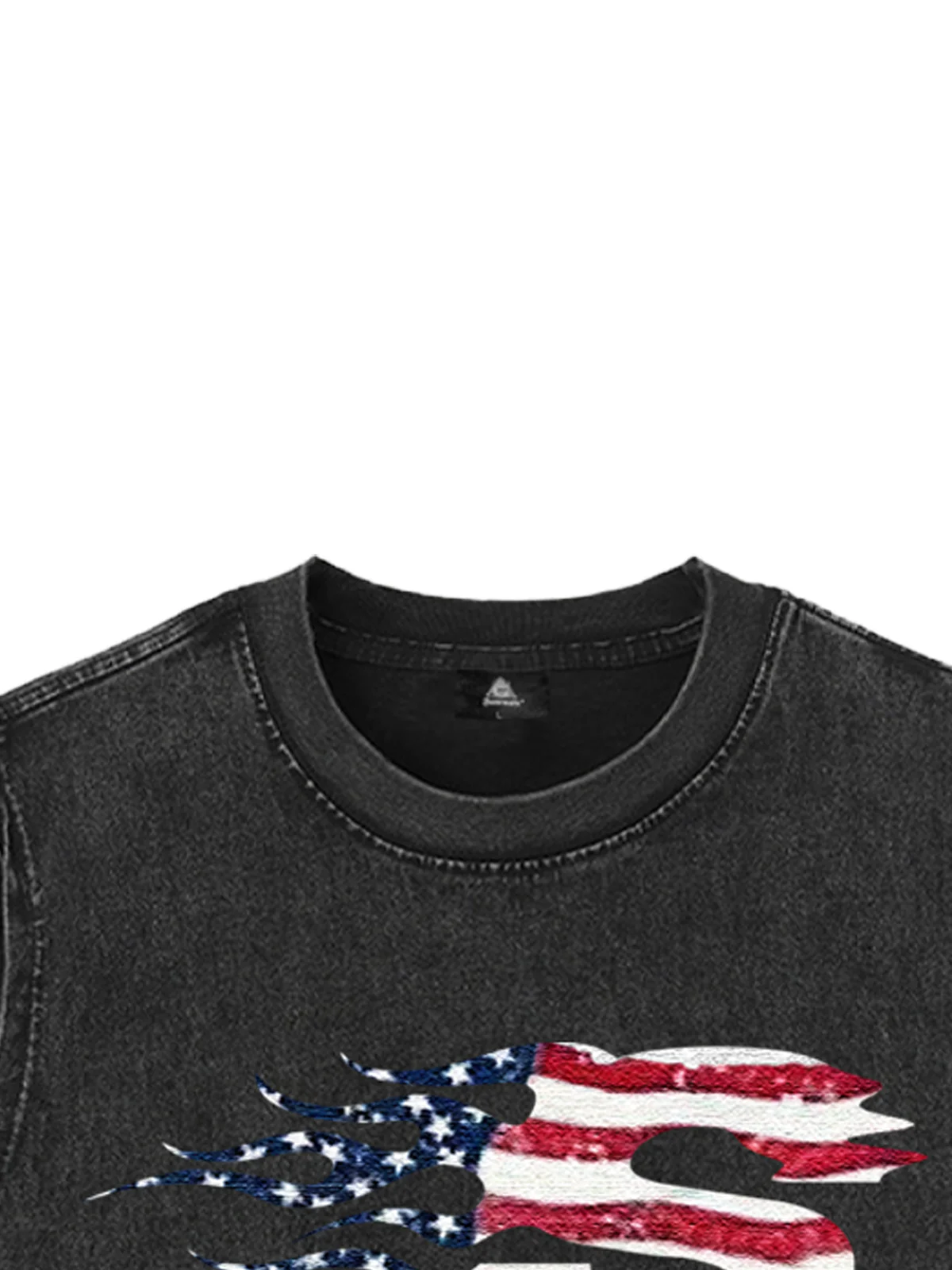 Original Patriotic Flame Graphic Tank Top