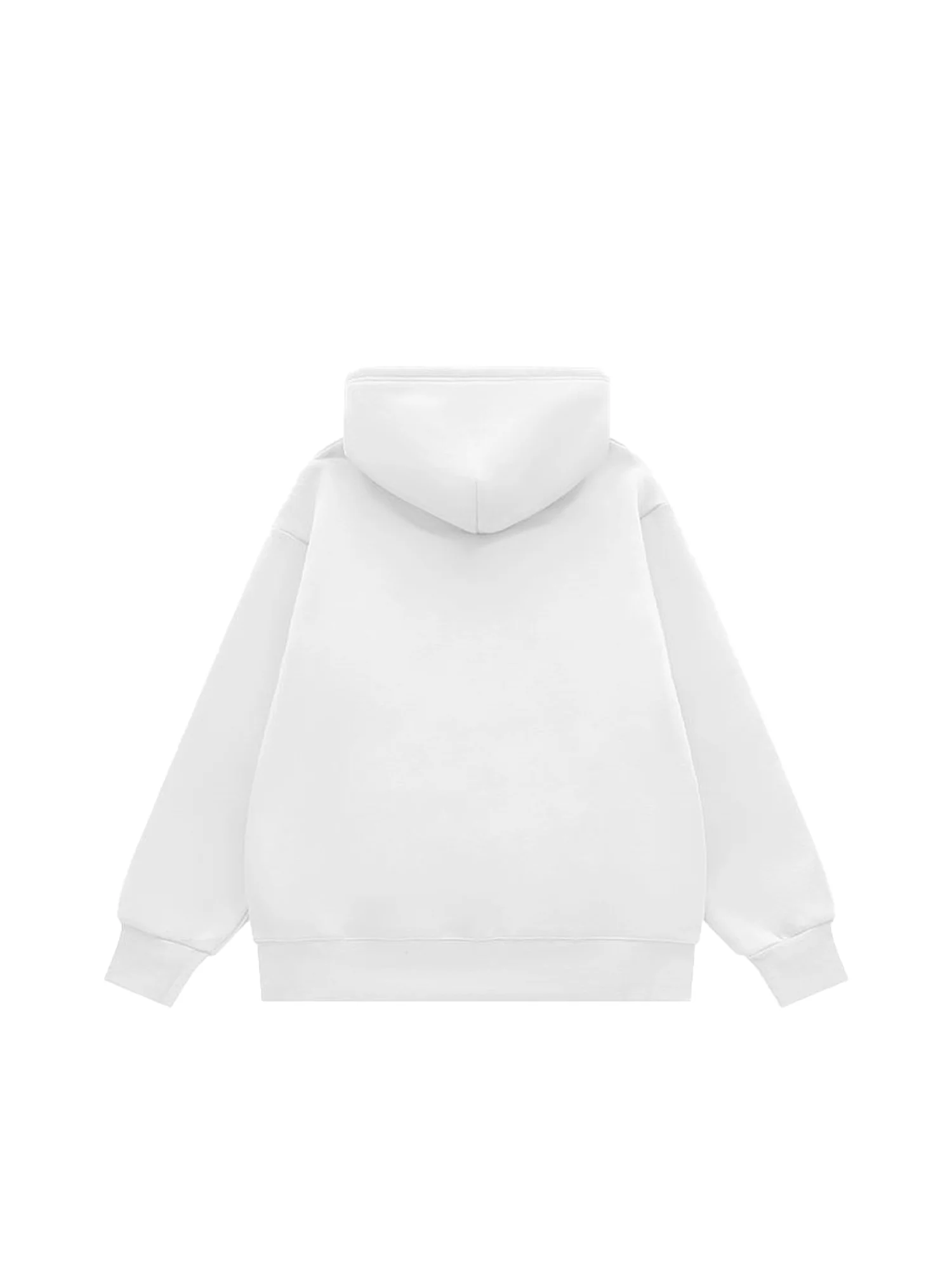 Thesupermade Letter Graphics Fleece Hoodie