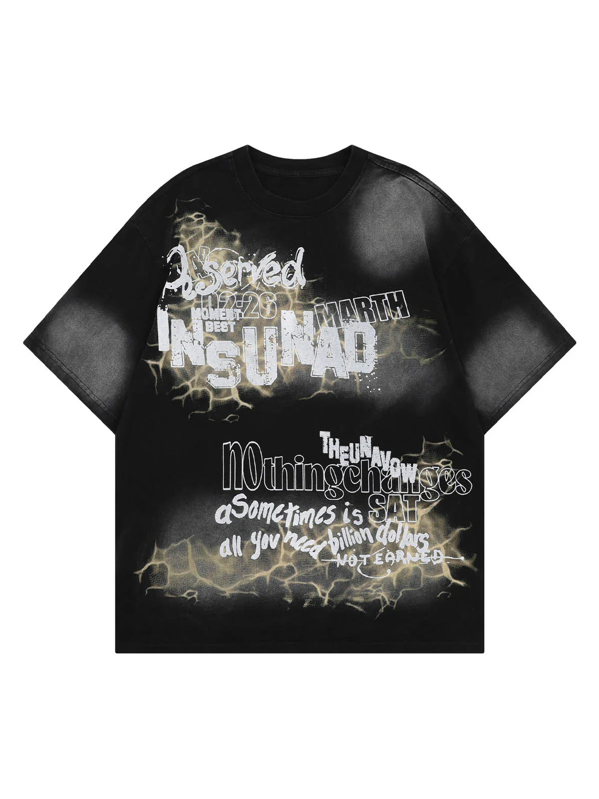Oversized Letter Graphic T-Shirt