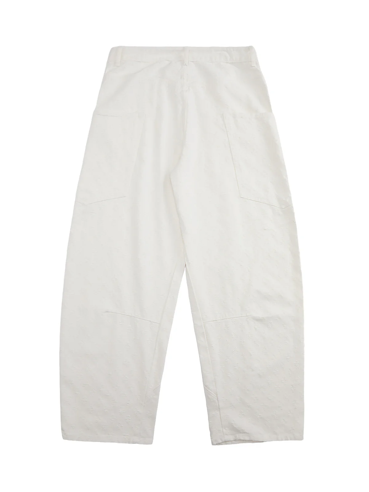 Textured Structured Barrel Jeans