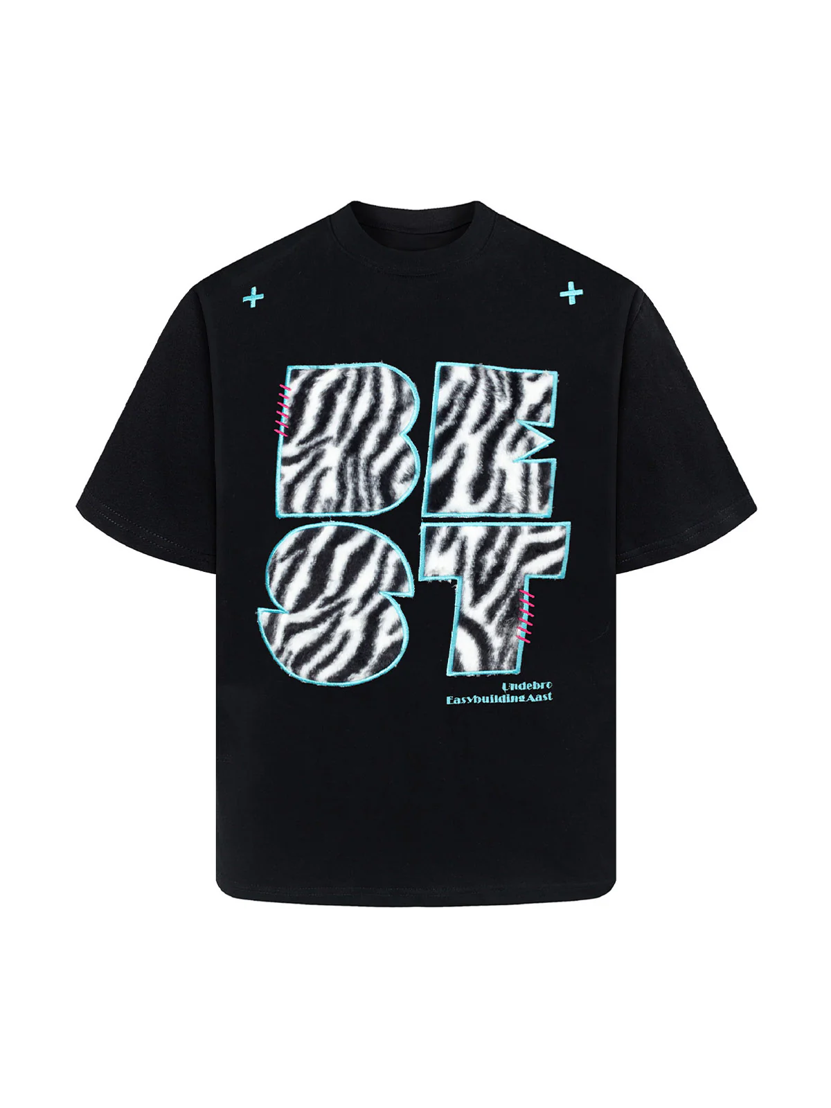 Bold Zebra Print Graphic T-Shirt