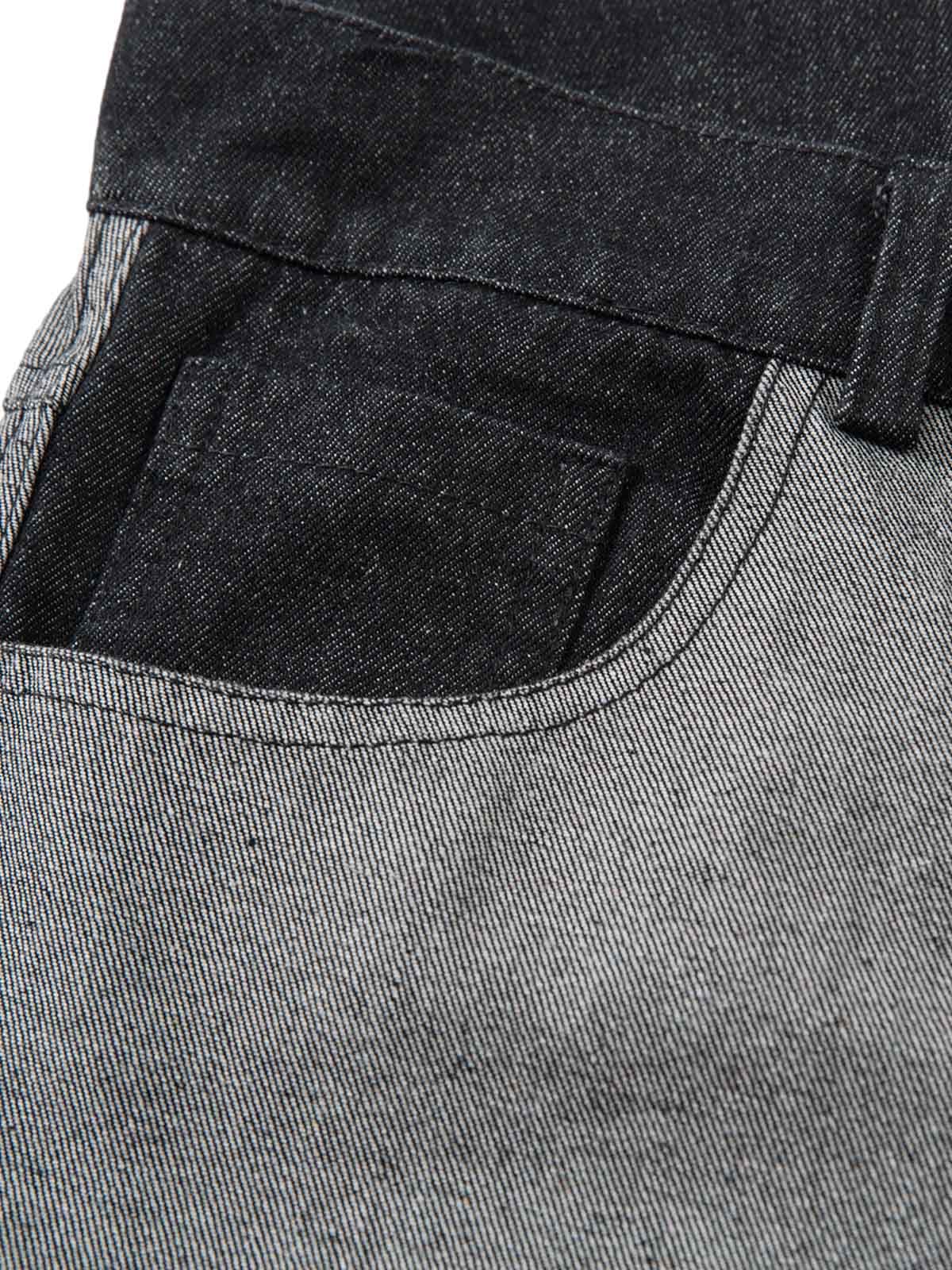 Tribal Flame Print Baggy Jeans