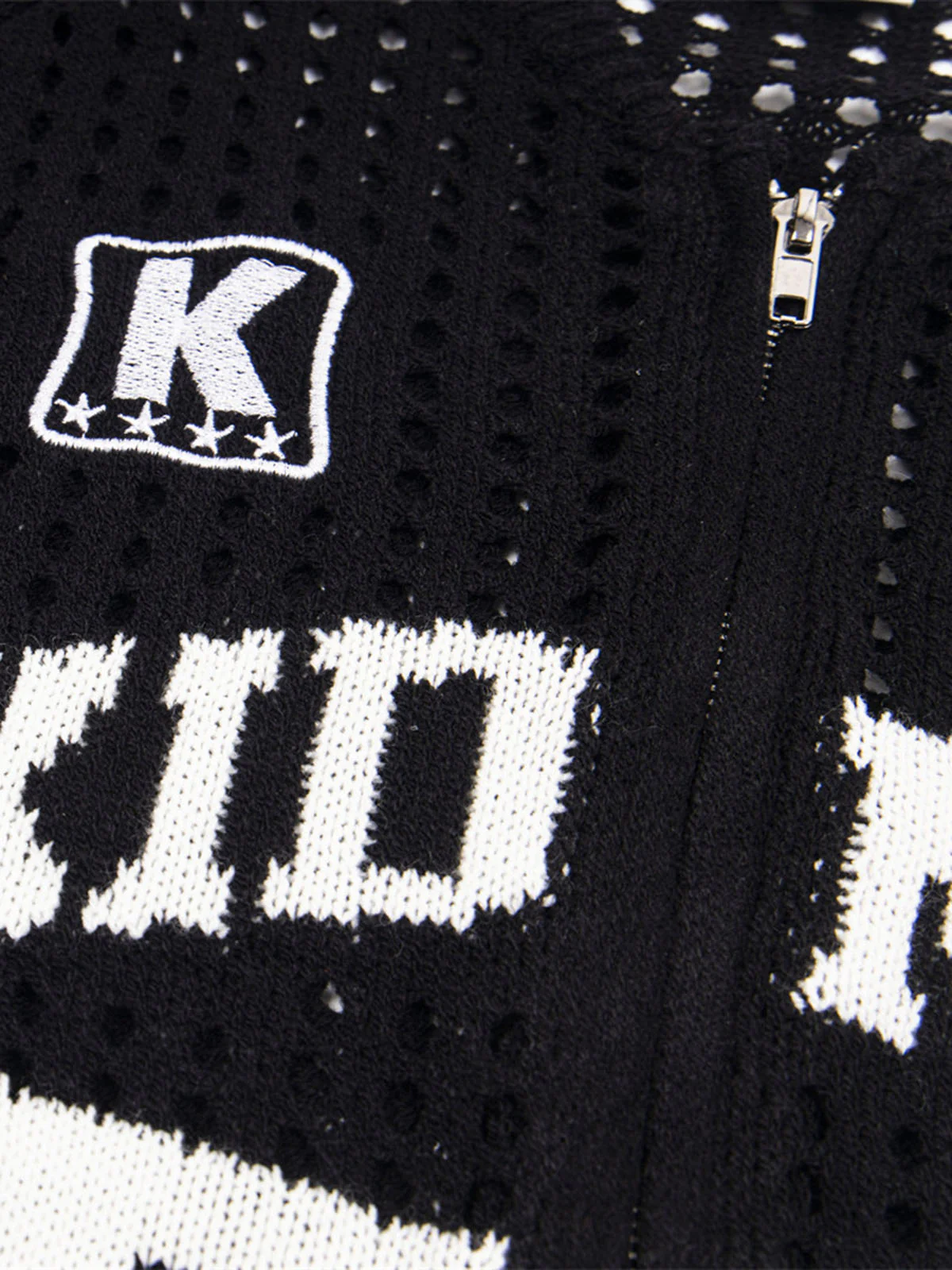 Mesh Zip-Up Sports Jersey Short Sleeve Shirt