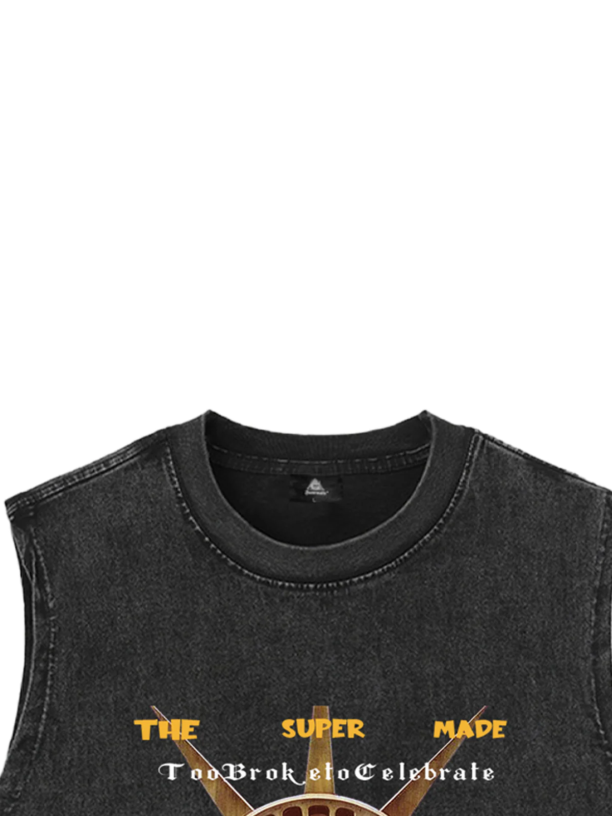 Original Fun Graffiti Print Vest Unique Graphic Tank Top