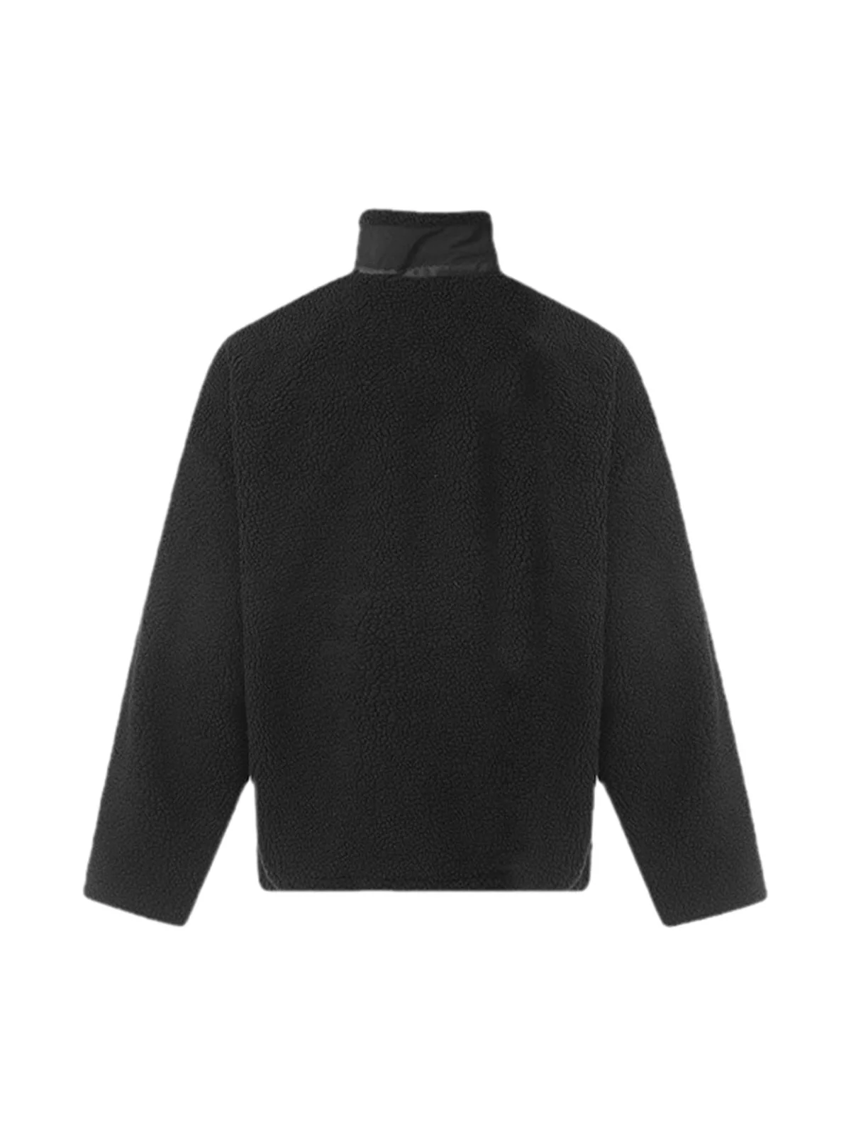 Thesupermade Jacquard Stand Collar Sherpa Jacket
