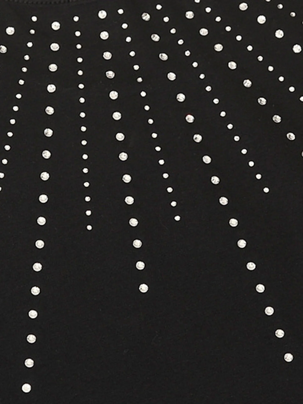 Heavy Rhinestone Short-Sleeve T-shirt