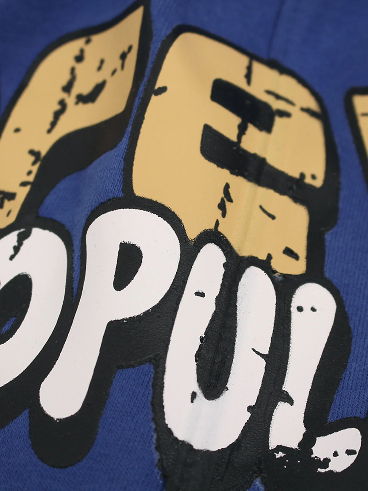 Graffiti Drawstring Cotton Shorts