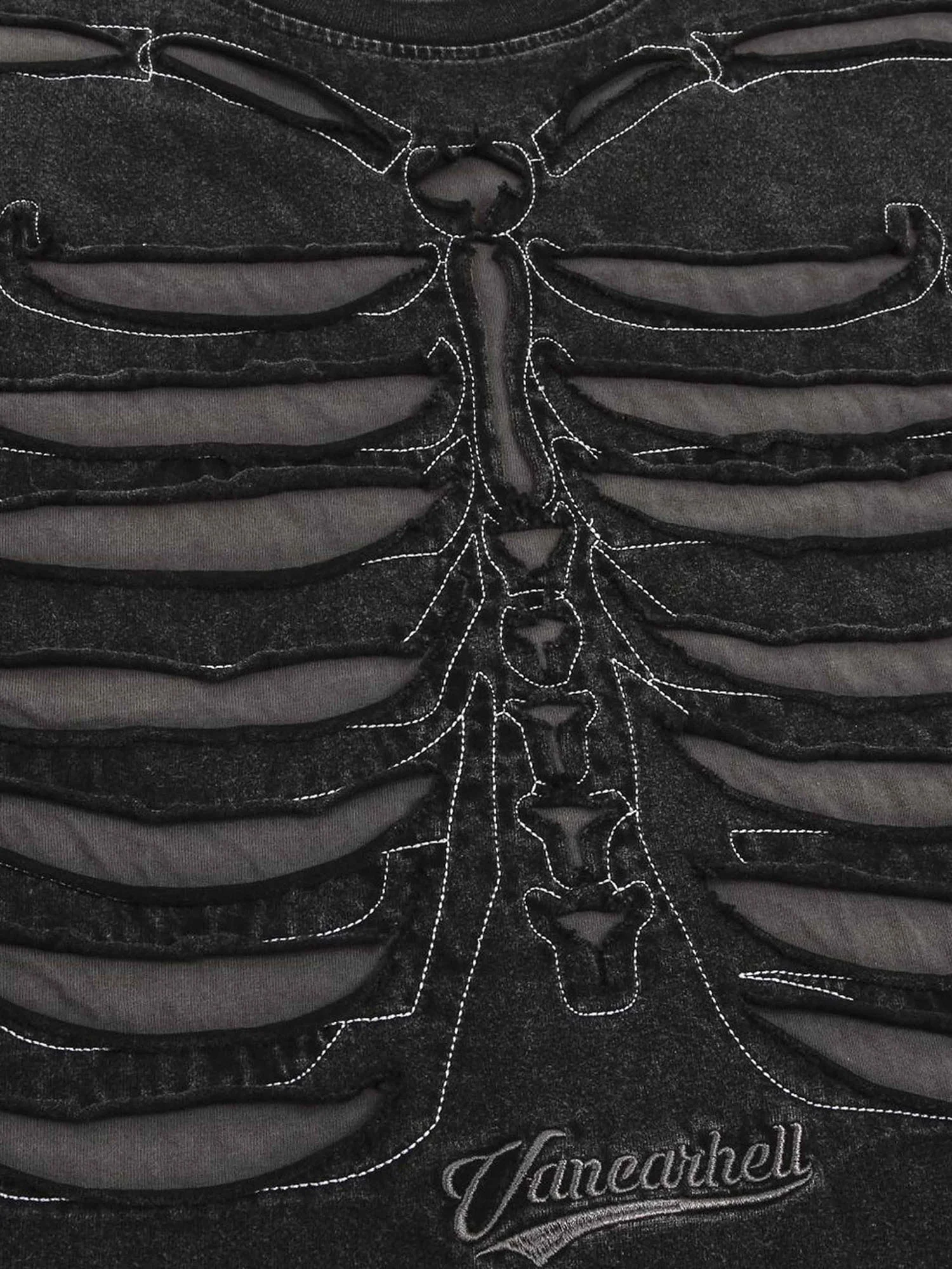 Dark Bones Washed Short-sleeved T-shirt - 1627