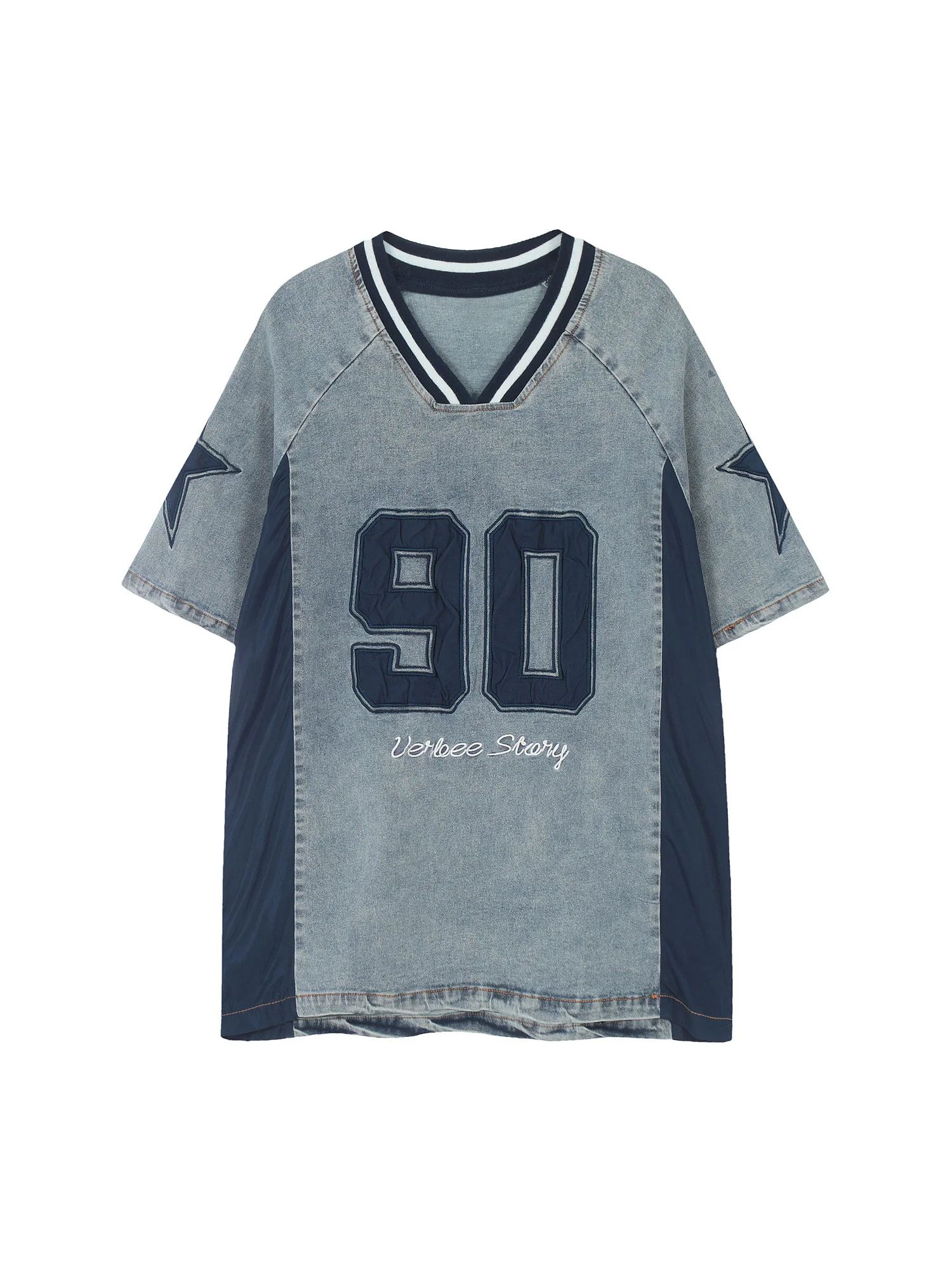 Thesupermade Hight Street Washed Patchwork T-shirt - 2345