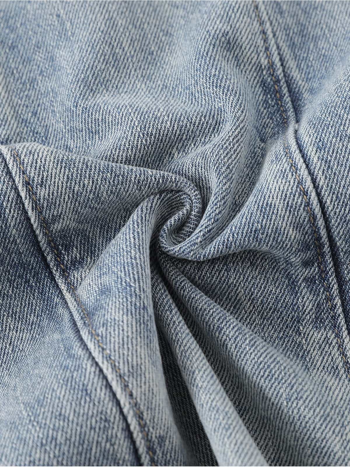 Distressed Frayed Edges Baggy Jeans