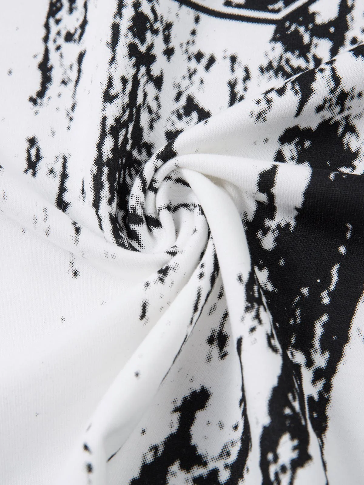 Retro Graffiti Lettering Short Sleeve T-shirt - 2341