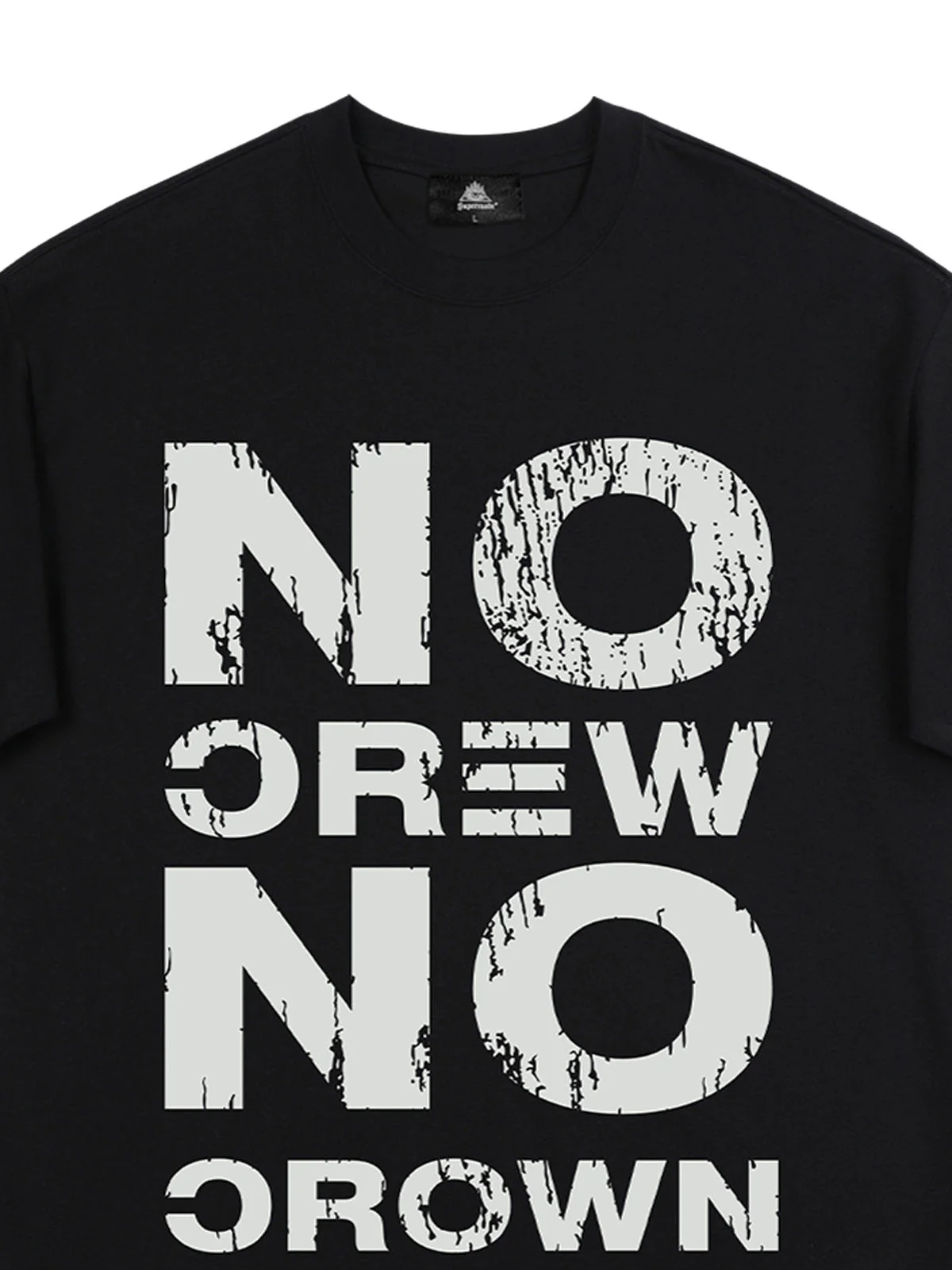 Originl No Crew No Crown Graphic T-Shirt