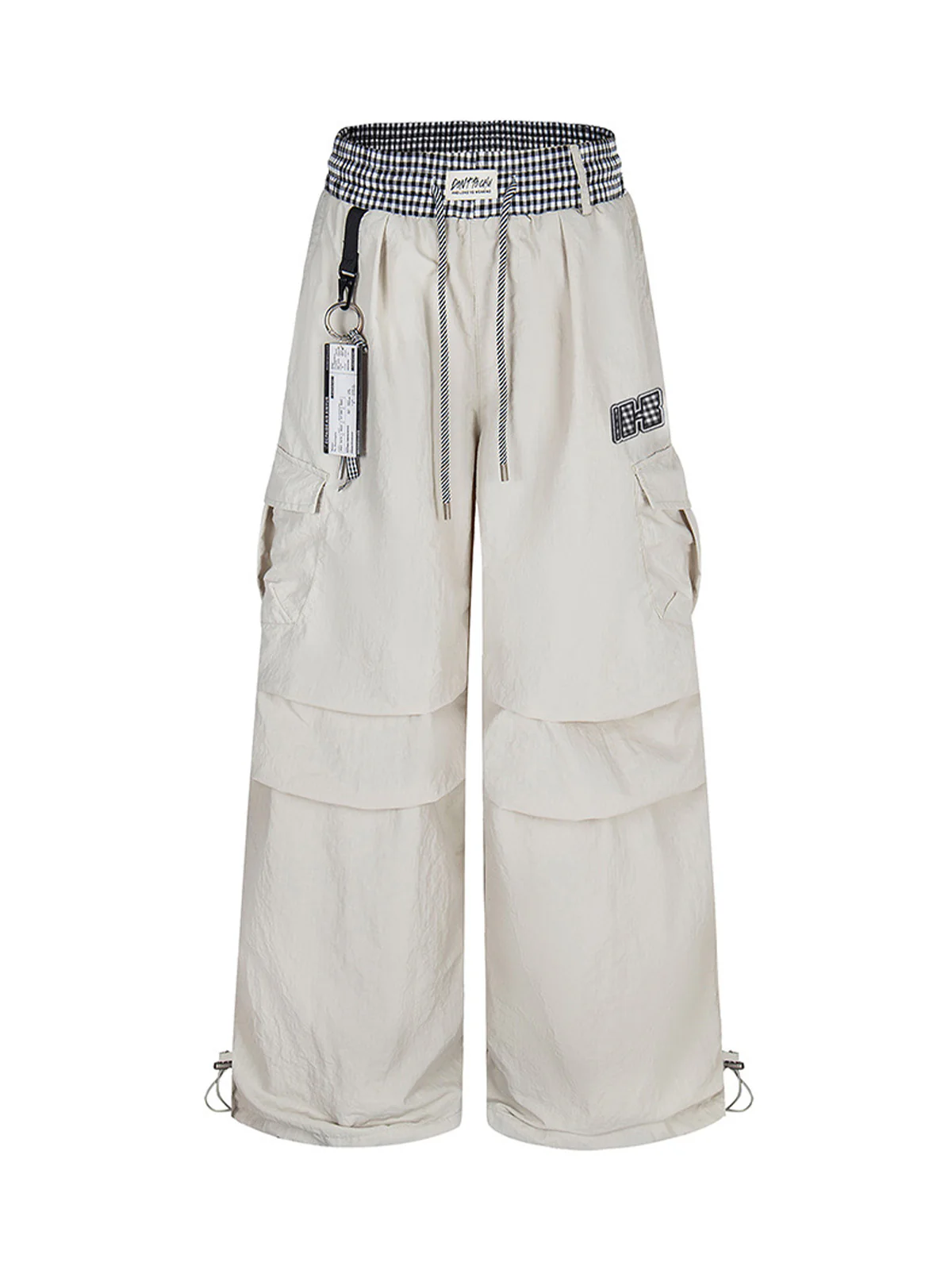 Double Waist Drawstring Baggy Cargo Pants