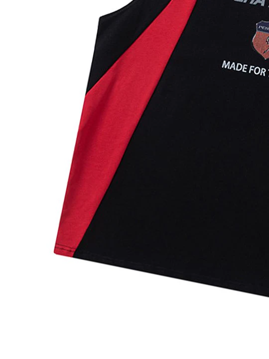 Thesupermade American Retro Patchwork Vest