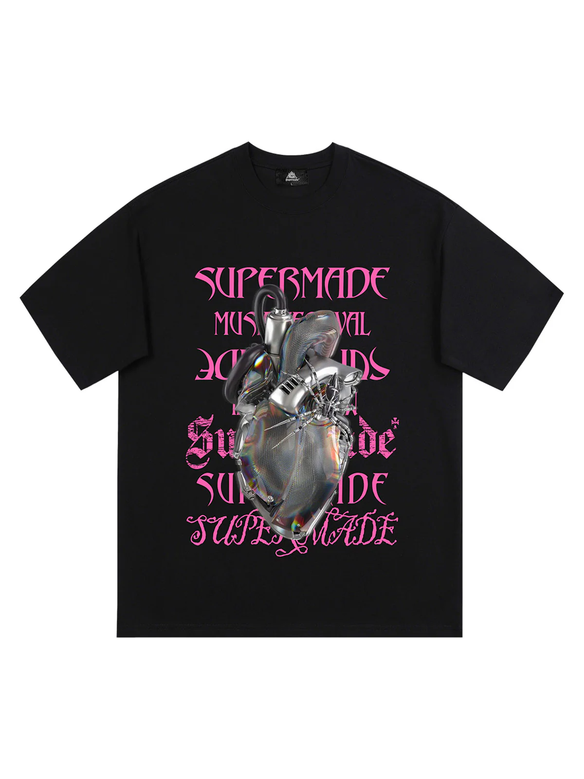 Cyberpunk Heart Graphic T-Shirt