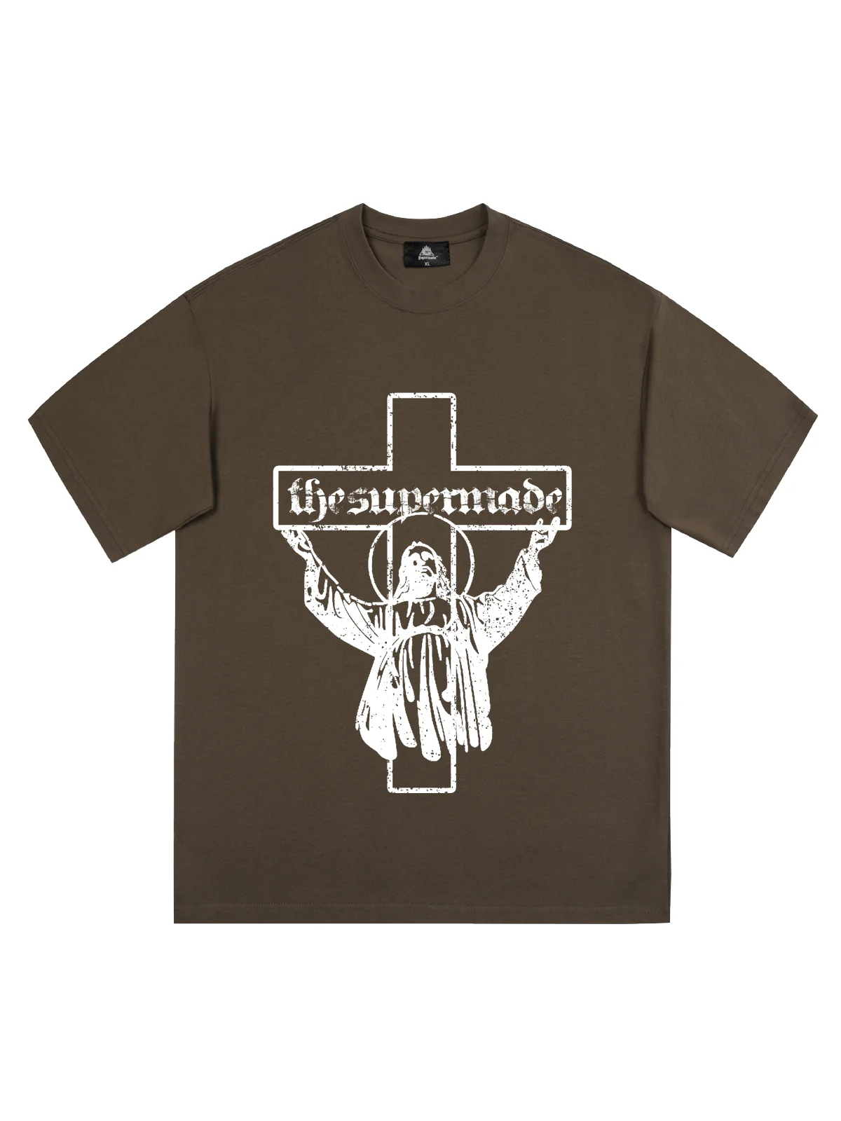 Original Distressed Cross Graphic T-Shirt