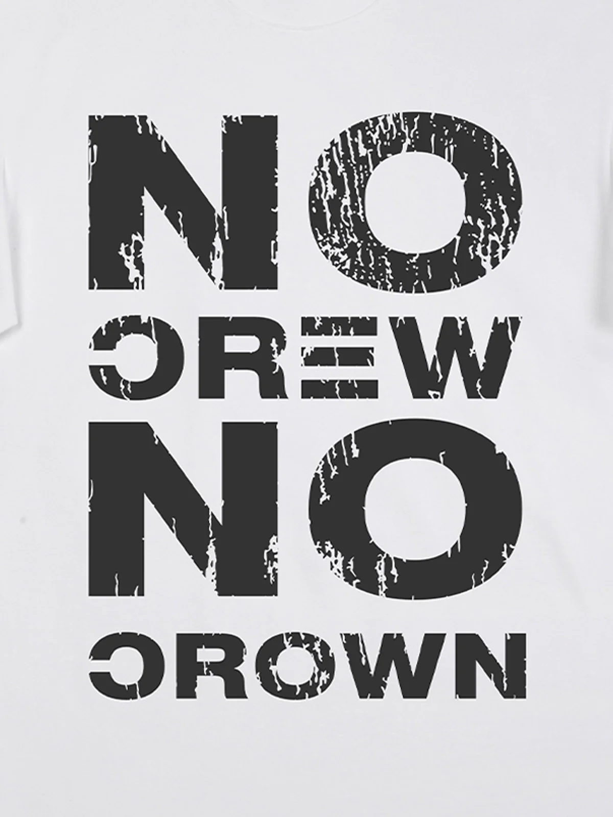 Originl No Crew No Crown Graphic T-Shirt