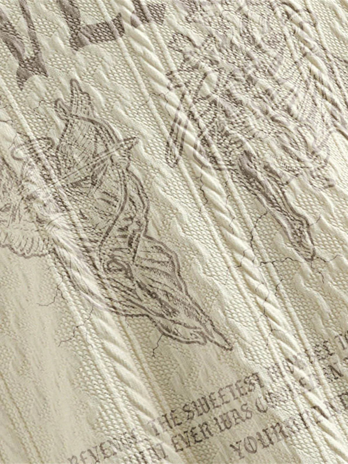 Retro Letter Print Lapel Short Sleeve Polo Shirt