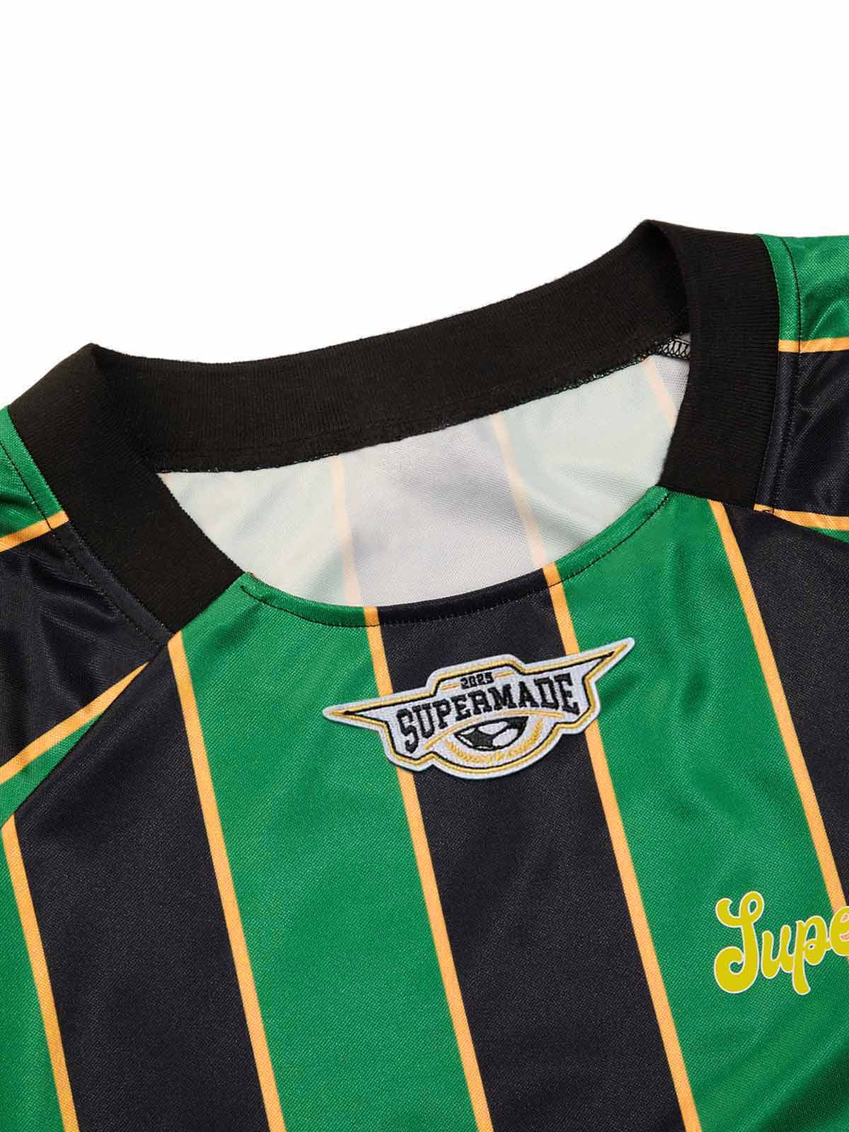 Original Retro Striped Spliced Sports Jersey T-Shirt