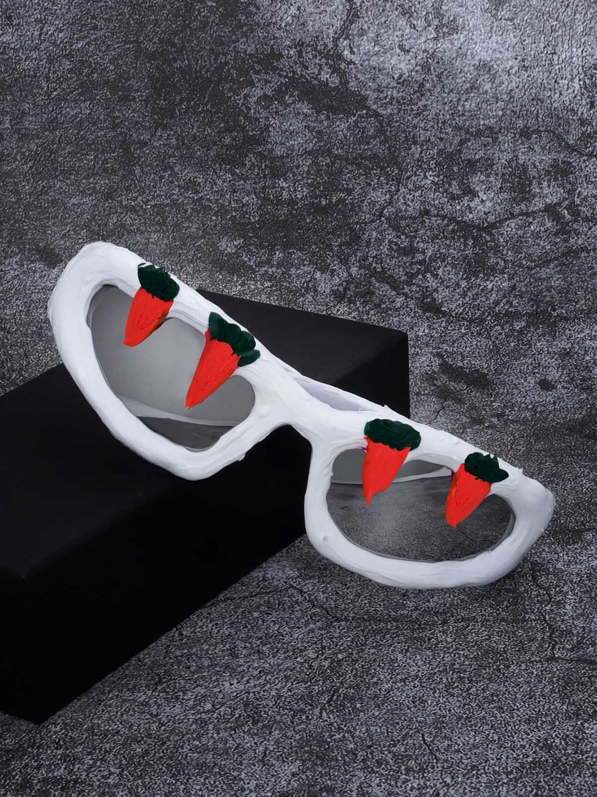 Fun Carrot-Embellished Sunglasses