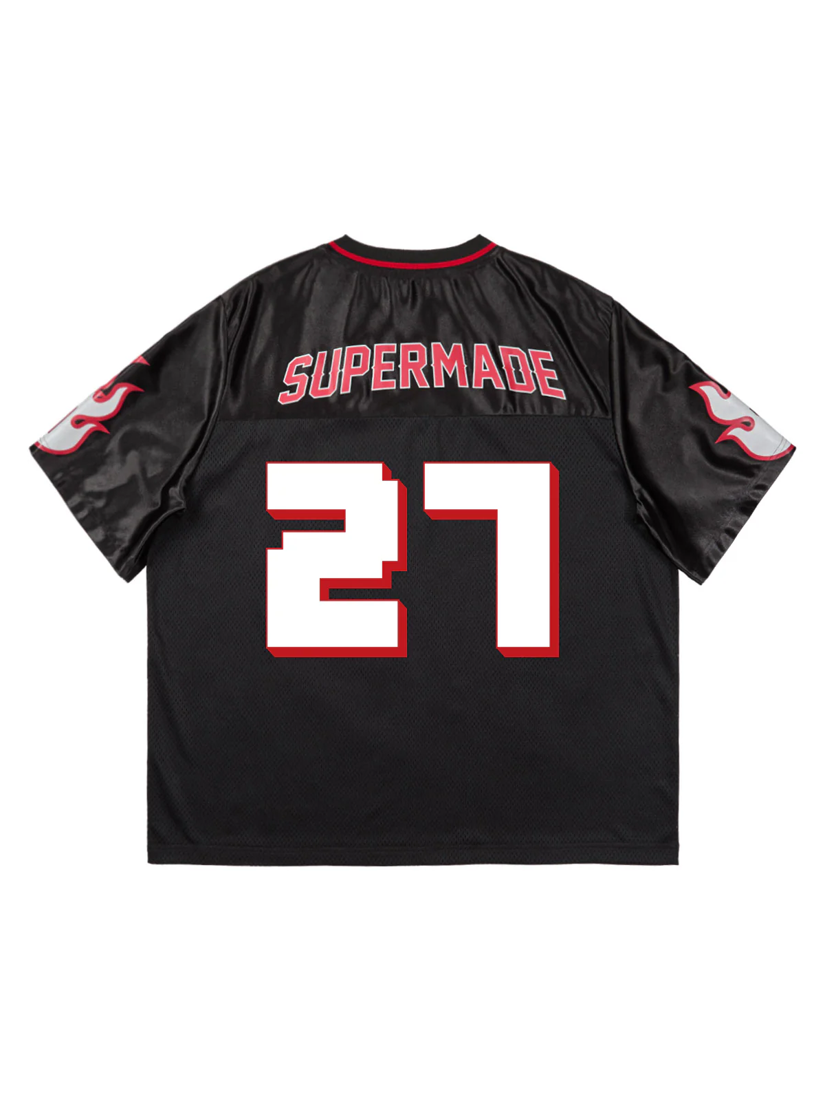 Original Flame Print Football Jersey T-Shirt