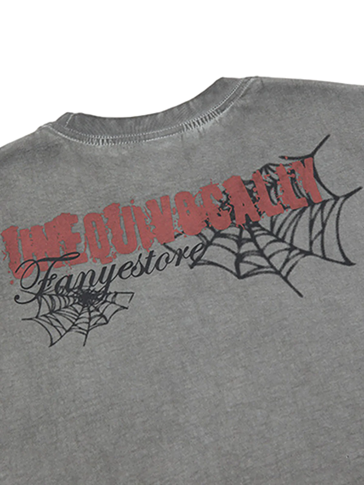 Raggedy Design Spider Web Graphic Vest - 2360