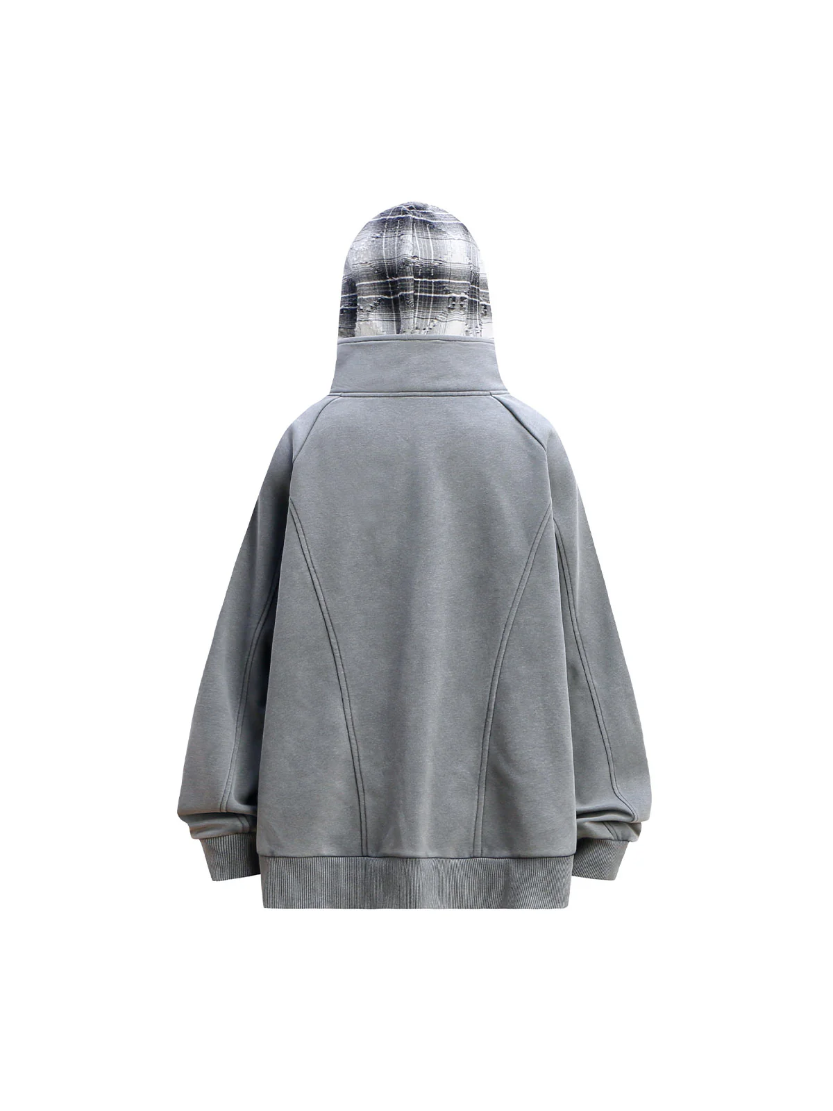 Multi Bedge Zip Up Fleece Hoodie