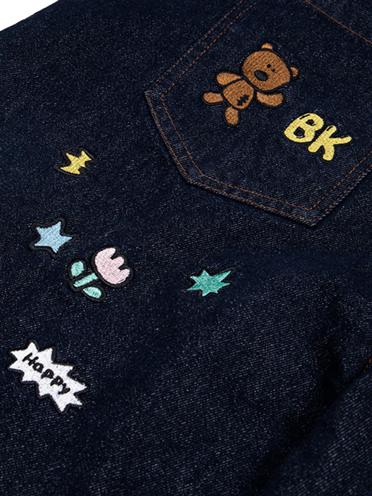 Fun Embroidered Barrel Jeans